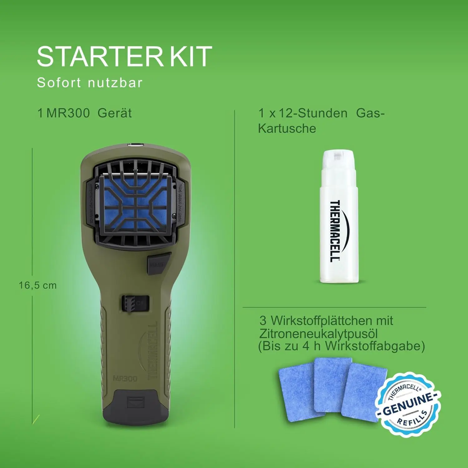 Thermacell Mückenabwehr Protect Handgerät inkl. Wirkstoff