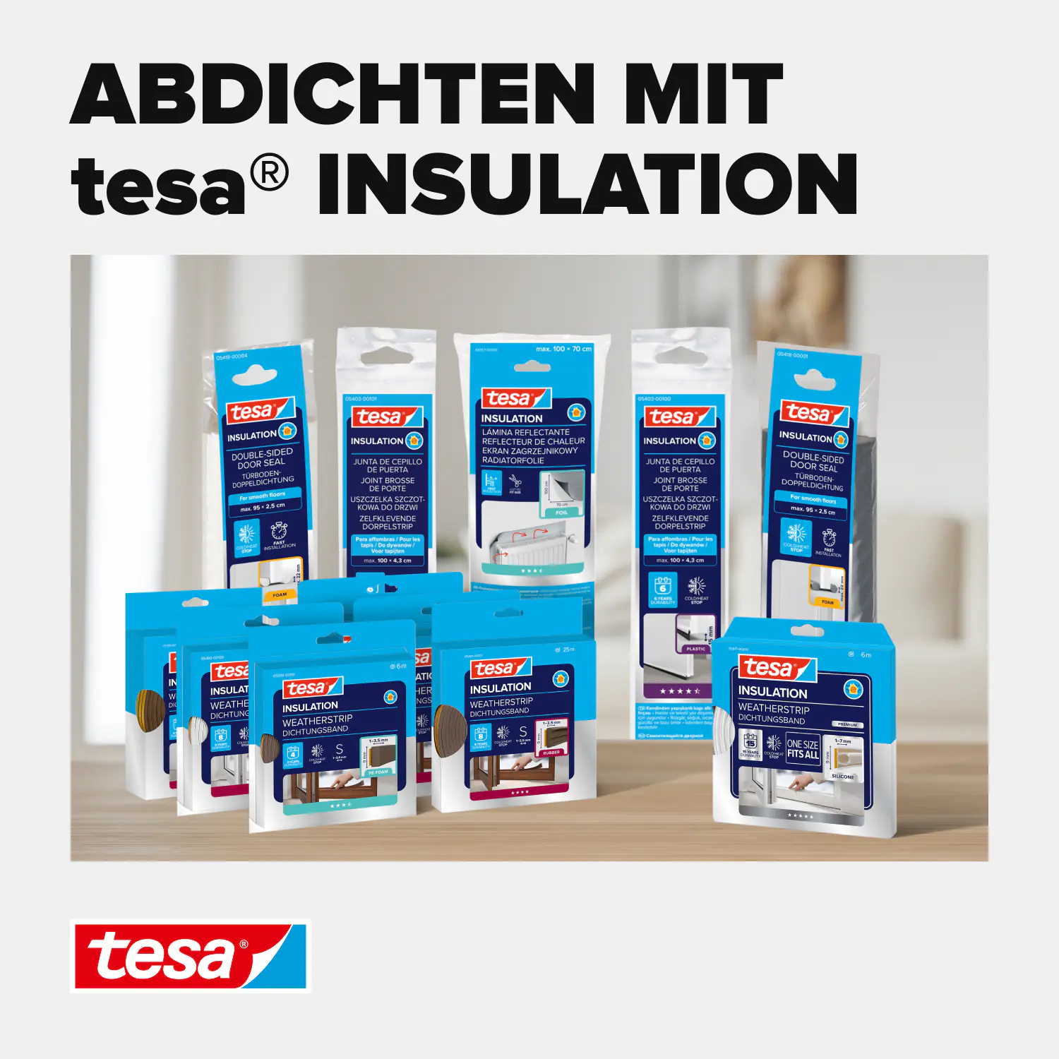 tesa Insulation E-Profil Classic 6 m, braun