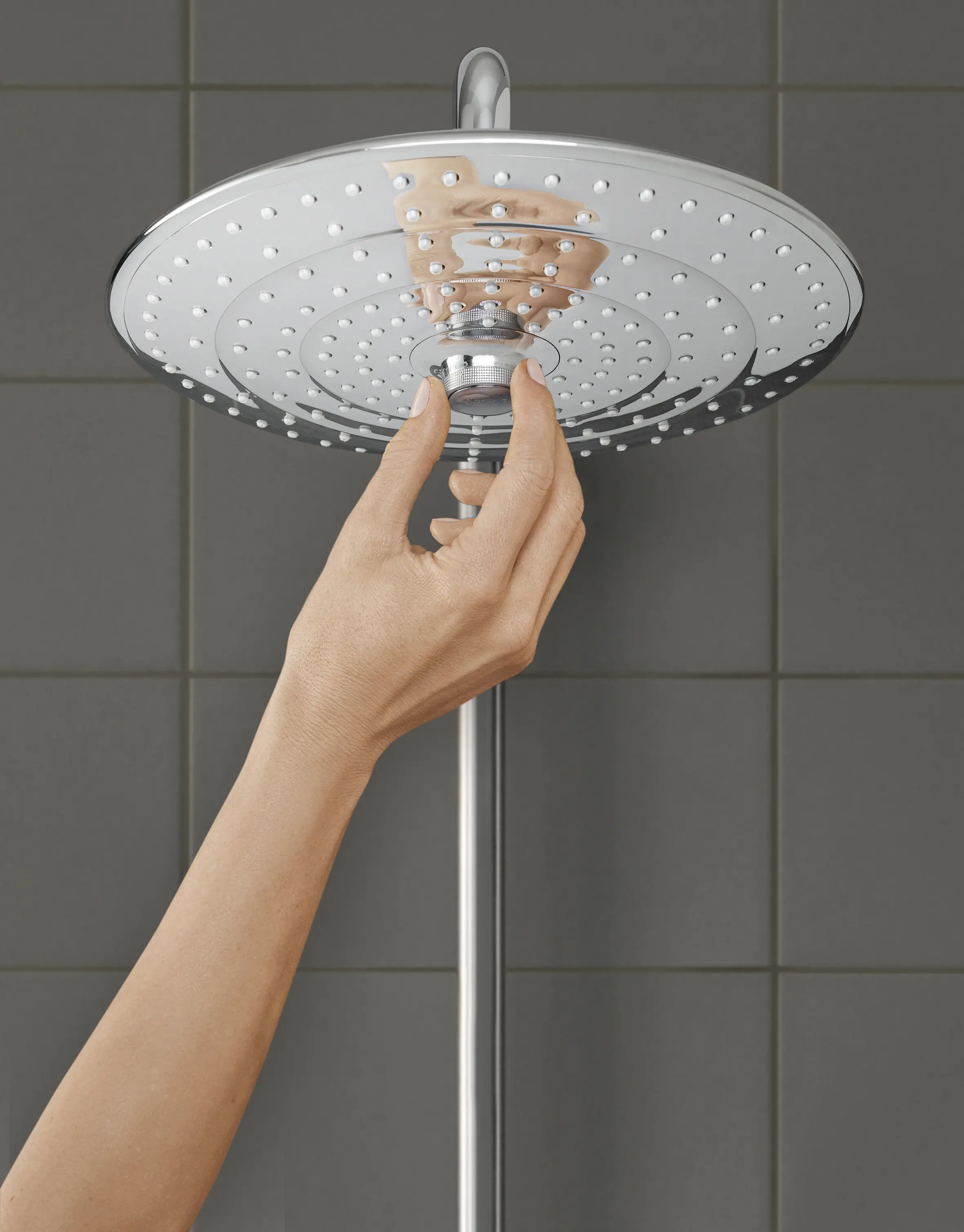 Grohe Kopfbrause chrom, mit 3 Strahlarten: Rain, SmartRain, Massage