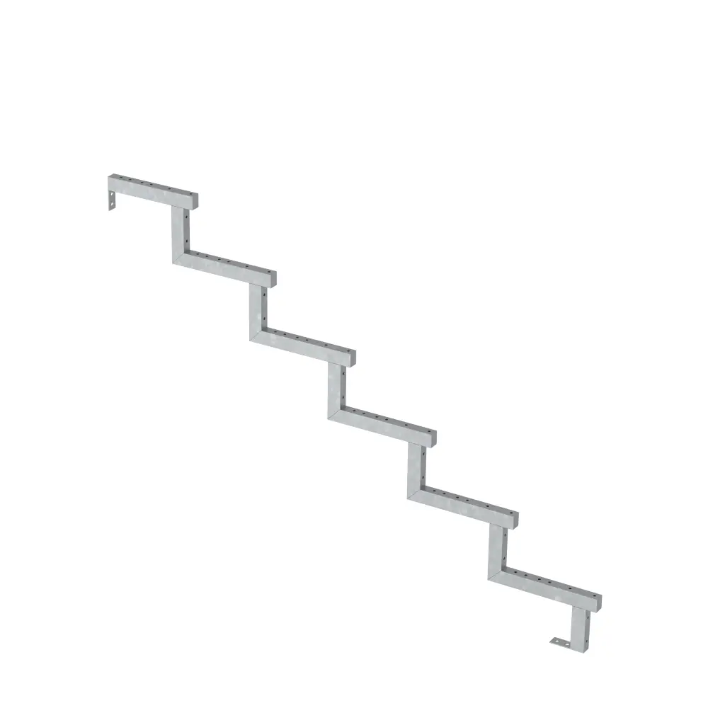 Plus Außentreppe Kiefer/Feuerverzinkt 6 Stufen 180 cm breit