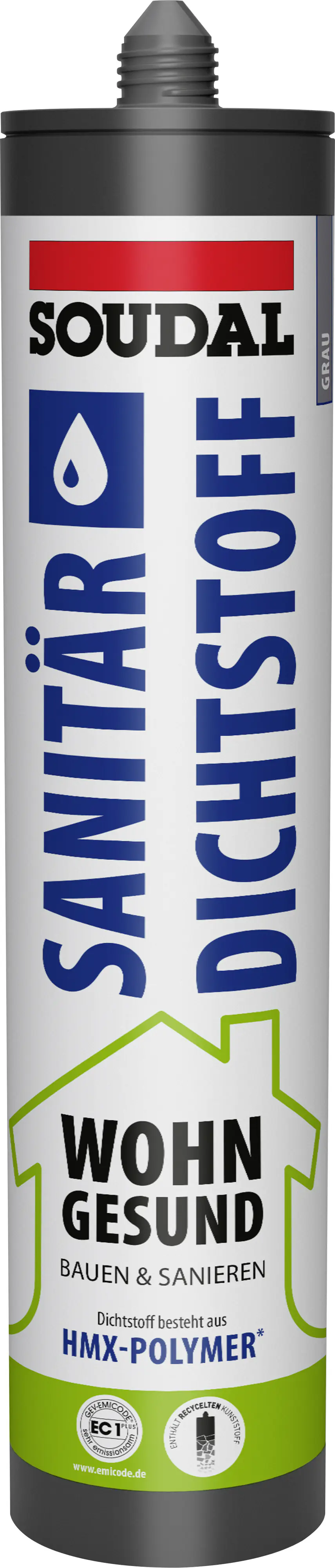 Soudal Sanitär-Dichtstoff Wohn Gesund grau 300 ml