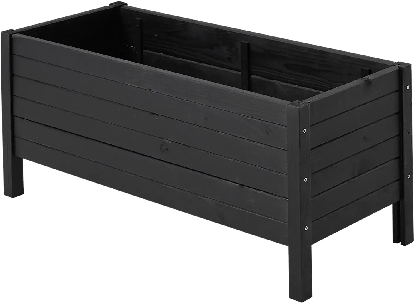 Plus Pflanzkasten auf Beinen RAL 9005 Schwarz