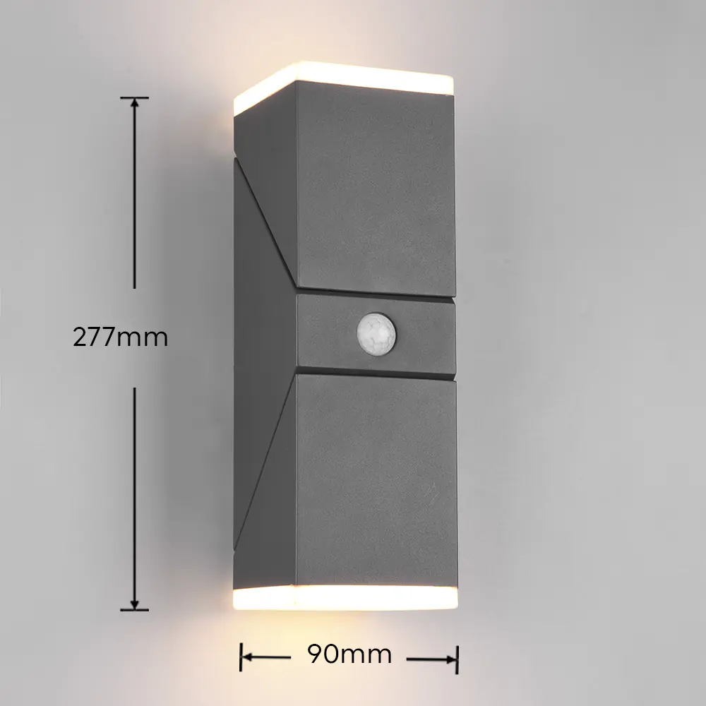 Trio LED Wandleuchte Avon innen/außen anthrazit standby 14W warmweiß
