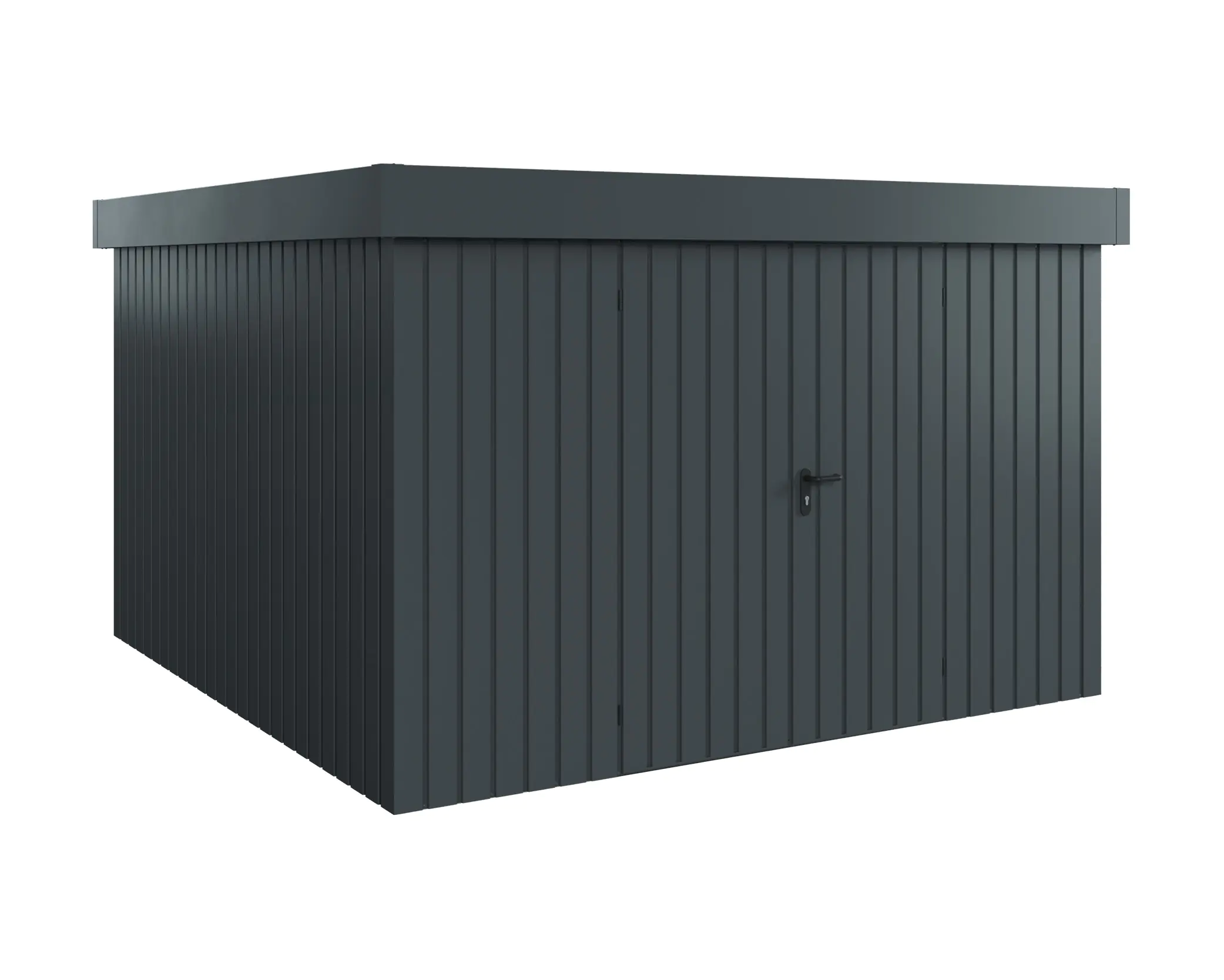 EcoStar Metallgerätehaus Euroline EFD14 anthrazit 310 x 310 cm 2-flg.