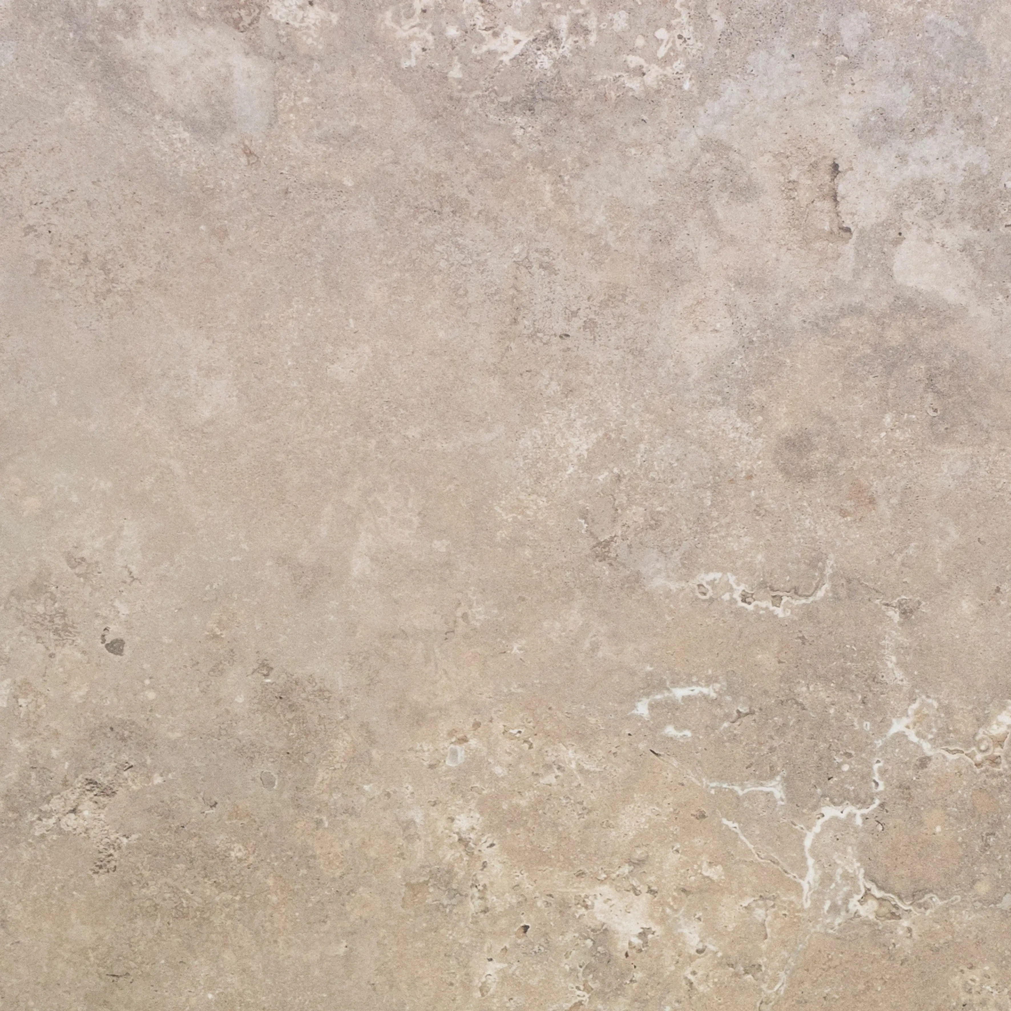 Bodenfliese Feinsteinzeug Travertino 60 x 60 cm crema