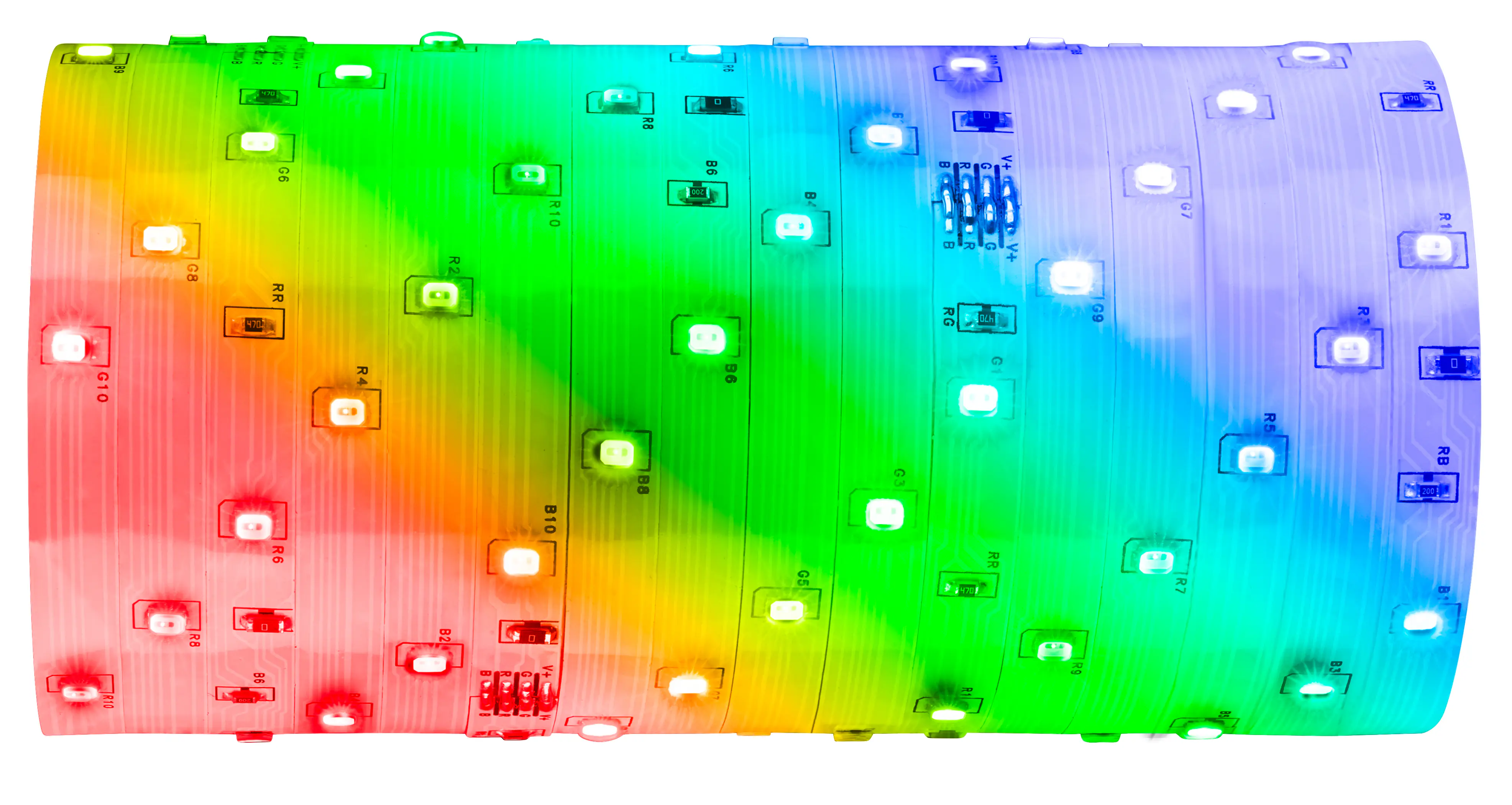 Briloner LED-Streifen RGB mit integriertem Akku 3 m weiß