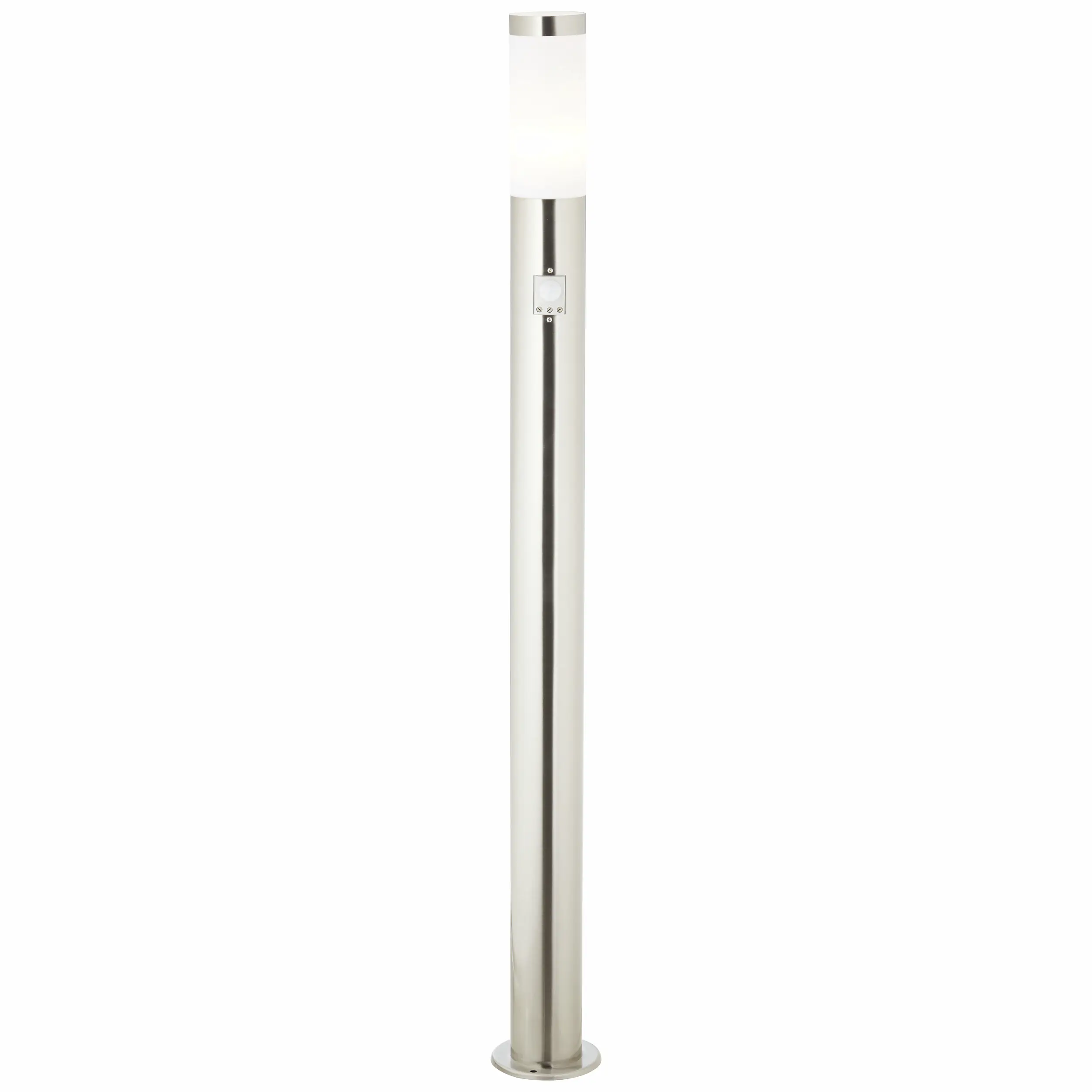 Brilliant Außen-Standleuchte Chorus edelstahl 80 cm mit Bewegungsmelder E27