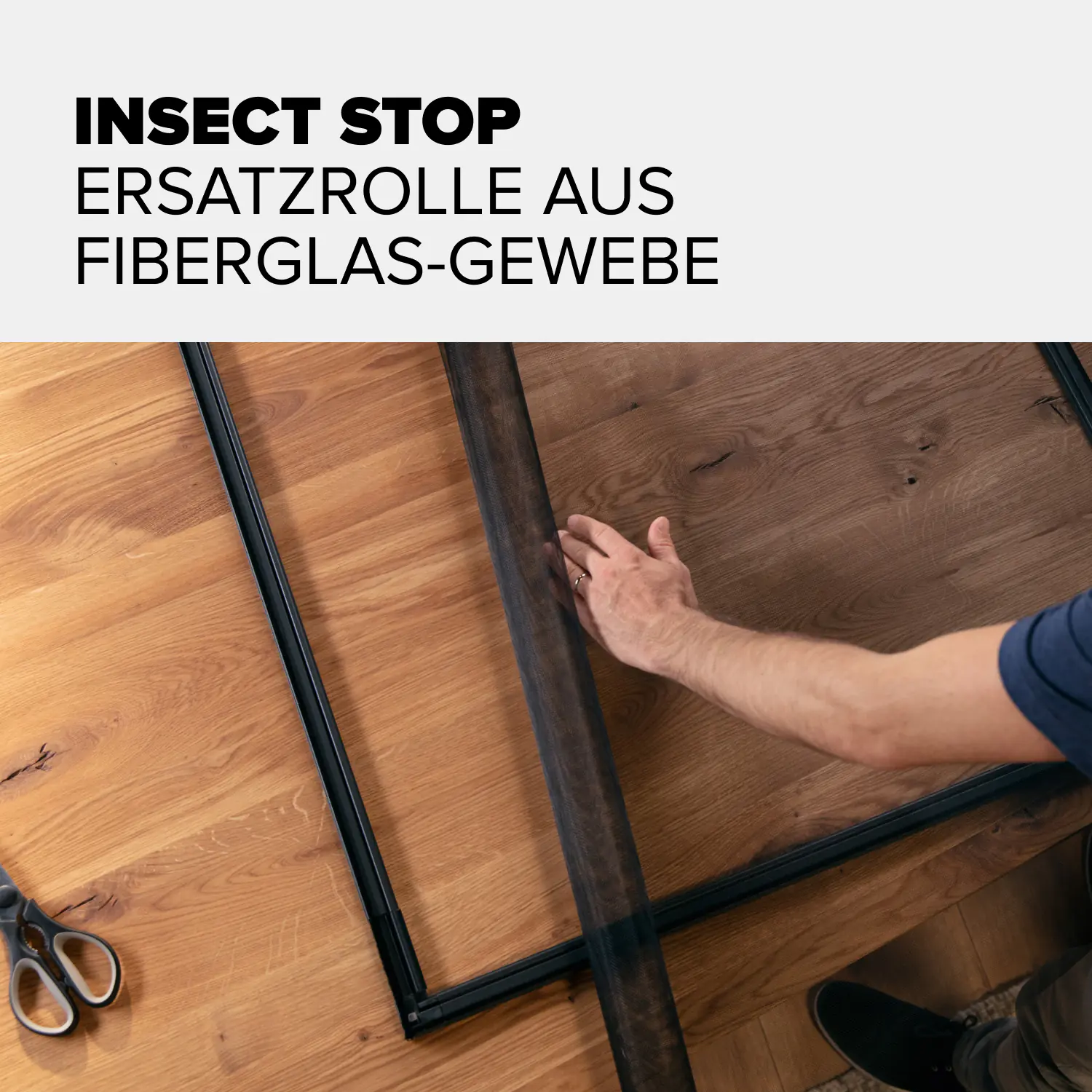 tesa Insektenschutz-Gitter COMFORT Ersatzrolle 120 x 250 cm weiß