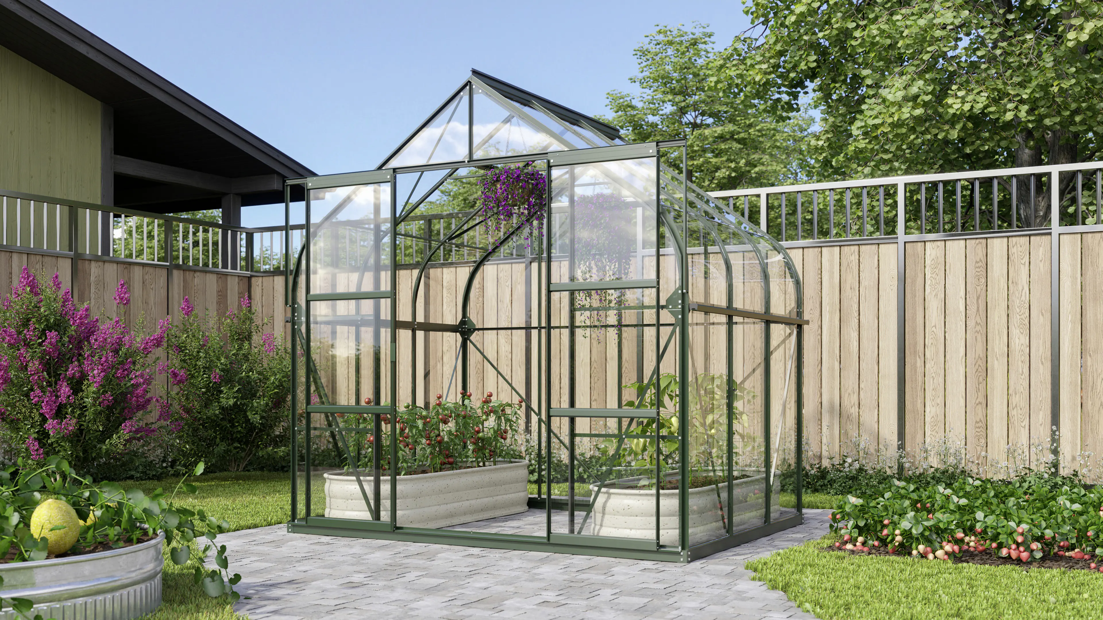 Vitavia Gewächshaus Dione 5000 264 x 195 cm 3 mm ESG