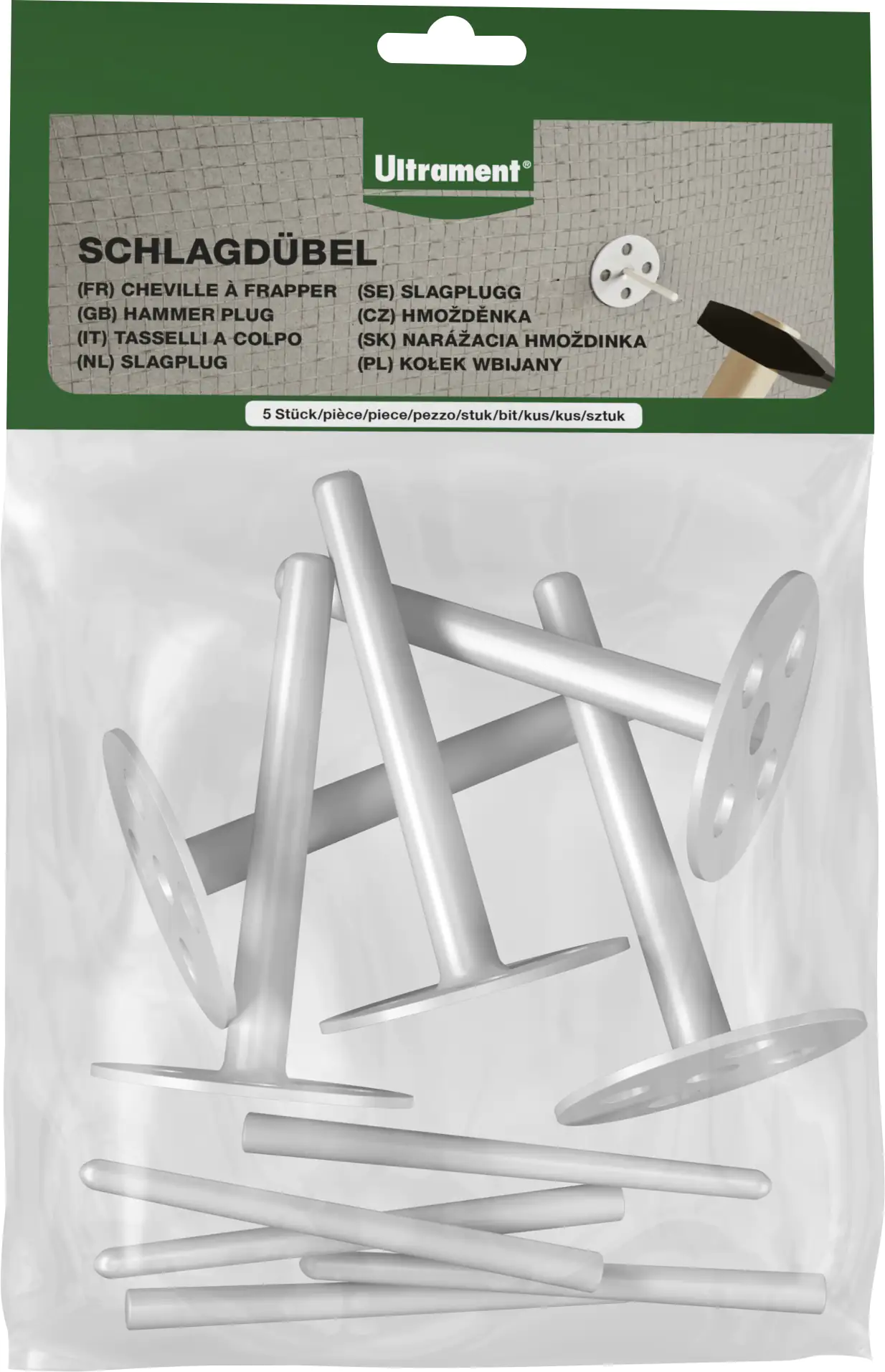 Ultrament Schlagdübel 5 Stück