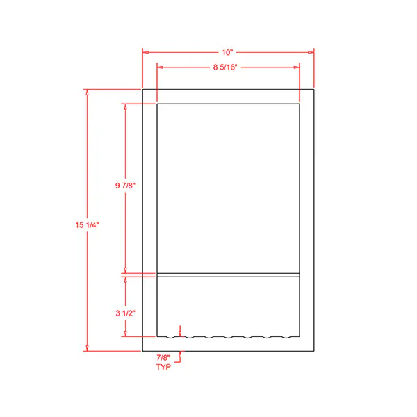 Dusch-Regal Nische Design White Doppelboden 26 x 40 cm