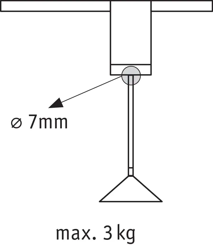 Paulmann URail Universal Pendel-Adapter chrom matt 6,2 x 10,6 cm 100 W