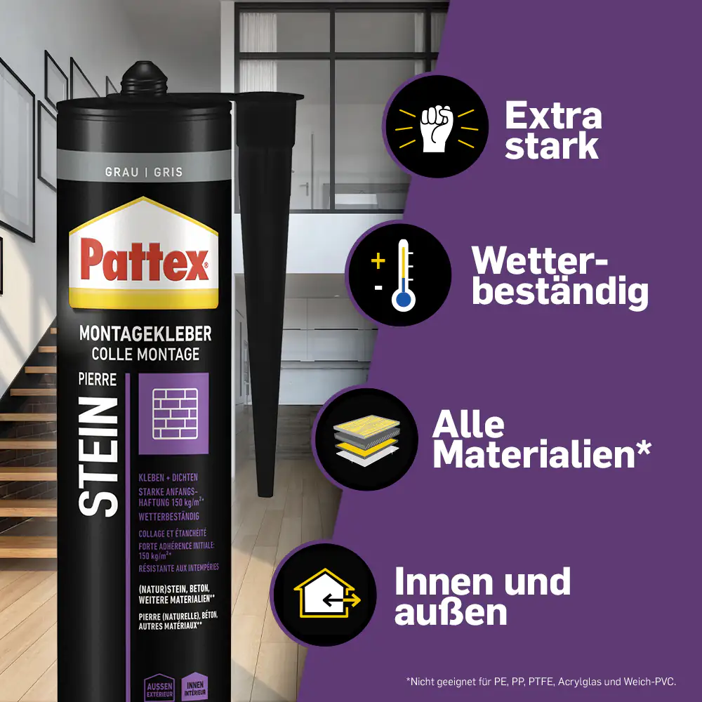 Pattex Montagekleber Stein 420 g