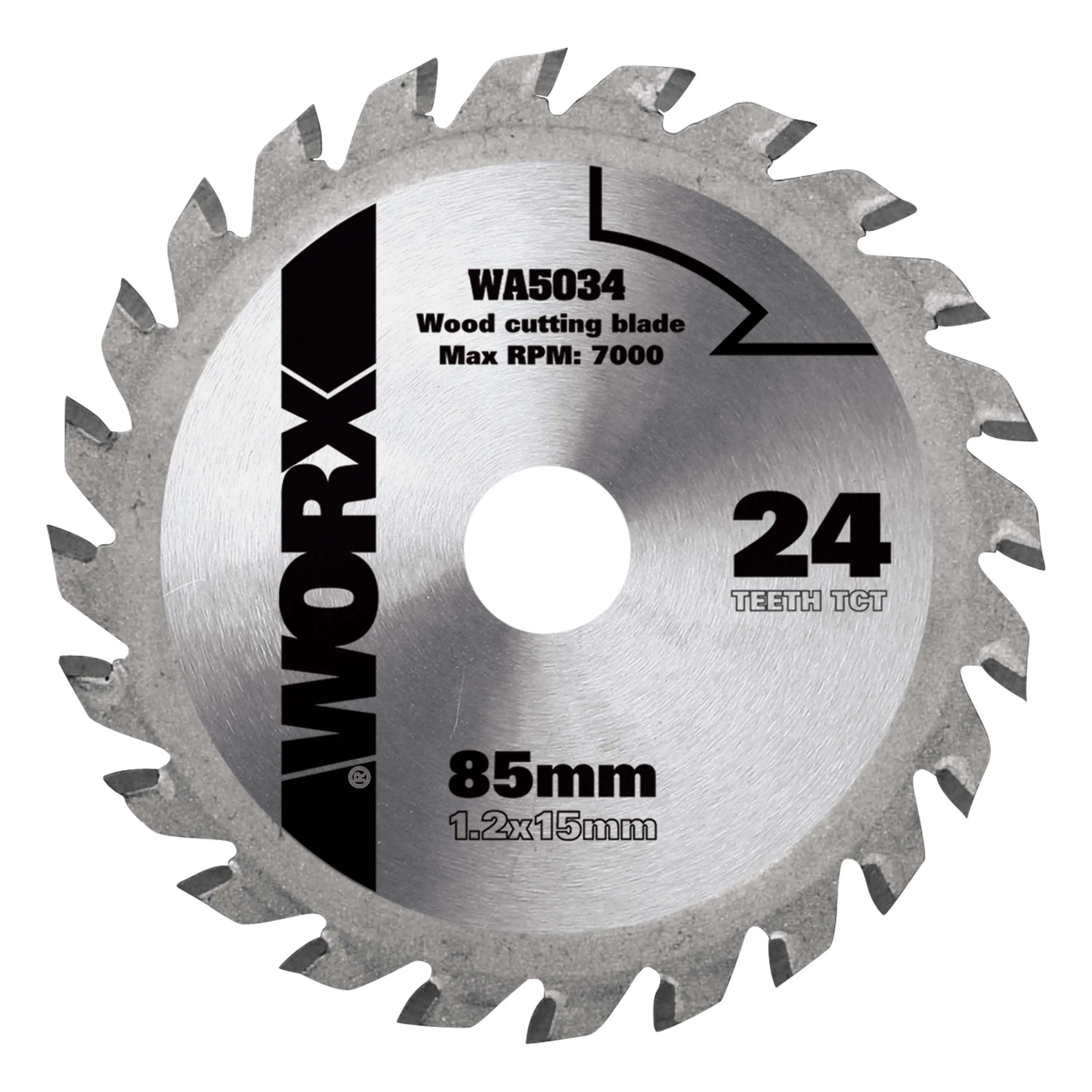Worx TCT Sägeblatt 85 mm 24 Zähne WA5034
