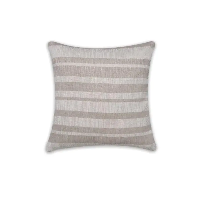 Sehlbach Kissen mit Streifen beige 45 x 45 cm