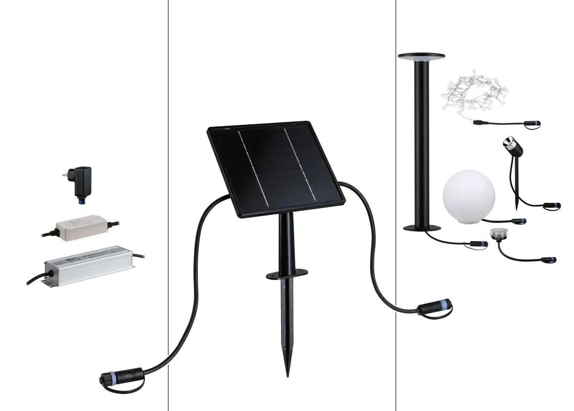 Paulmann LED-Außenleuchte Solarpanel Outdoor Plug & Shine 41,8 x 18,3 cm anthrazit