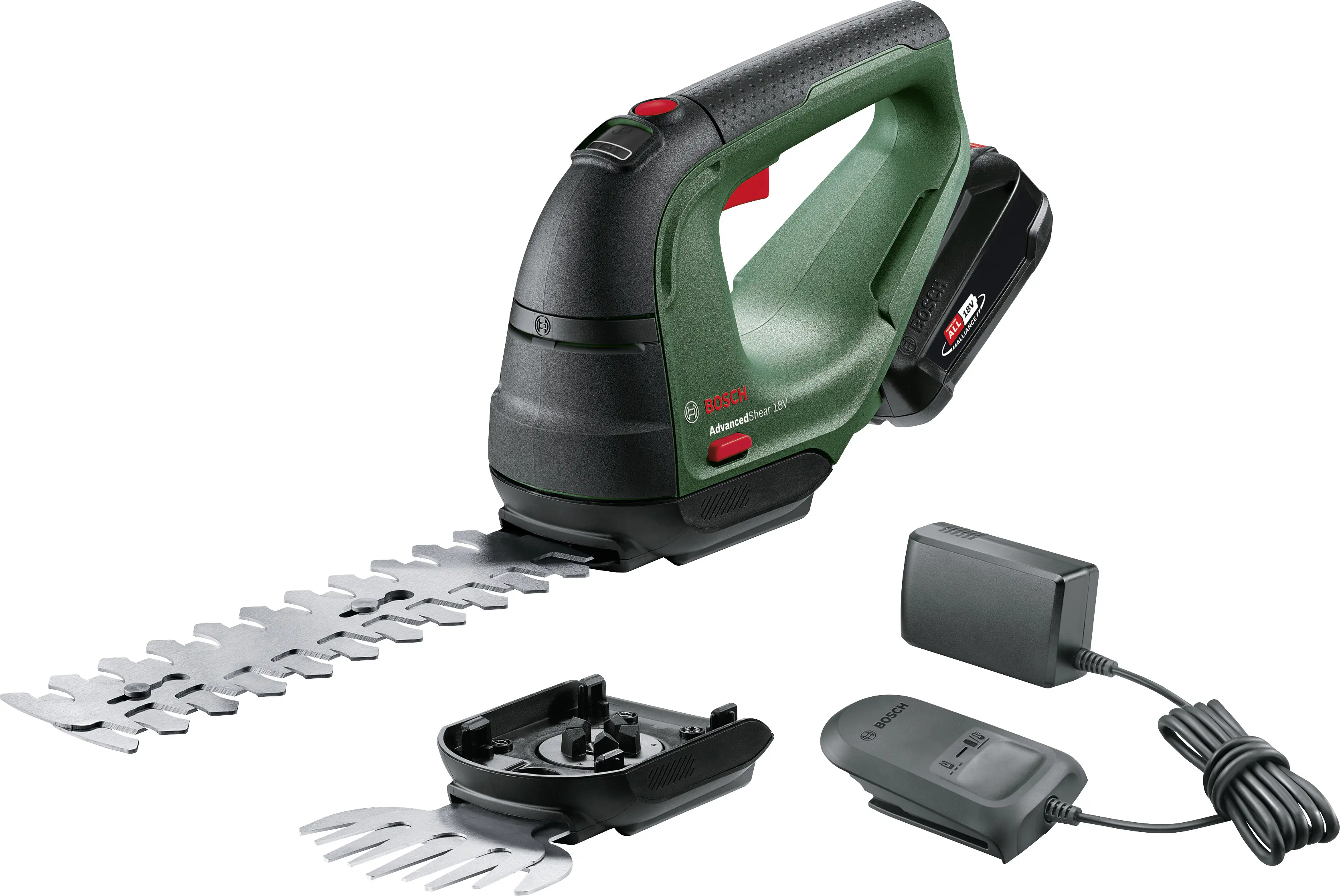 Bosch Akku-Strauch- und Grasscheren-Set AdvancedShear 18V-10 18 V, 2,0 Ah