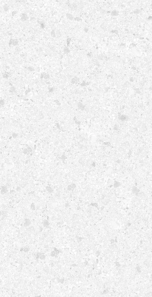 Wetwall Elite Wandpaneel  Terrazzo White 120 x 242 cm mit abgerundeter Abschlusskante