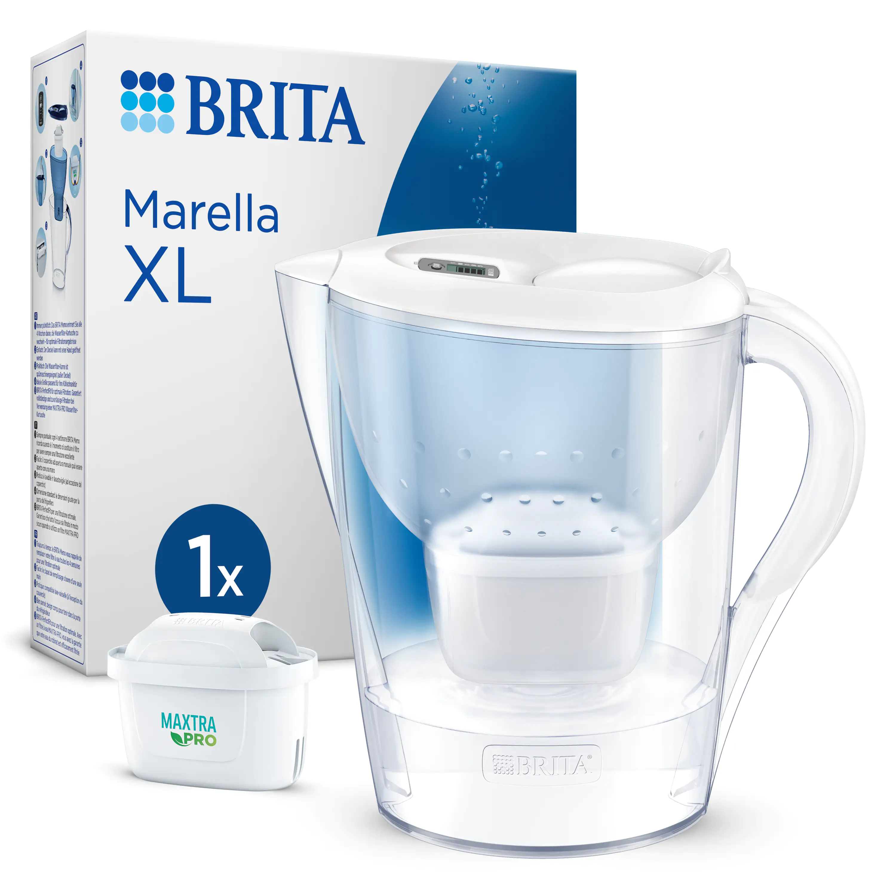 Brita Wasserfilter-Kanne Marella XXL weiß 3,5 l Füllmenge