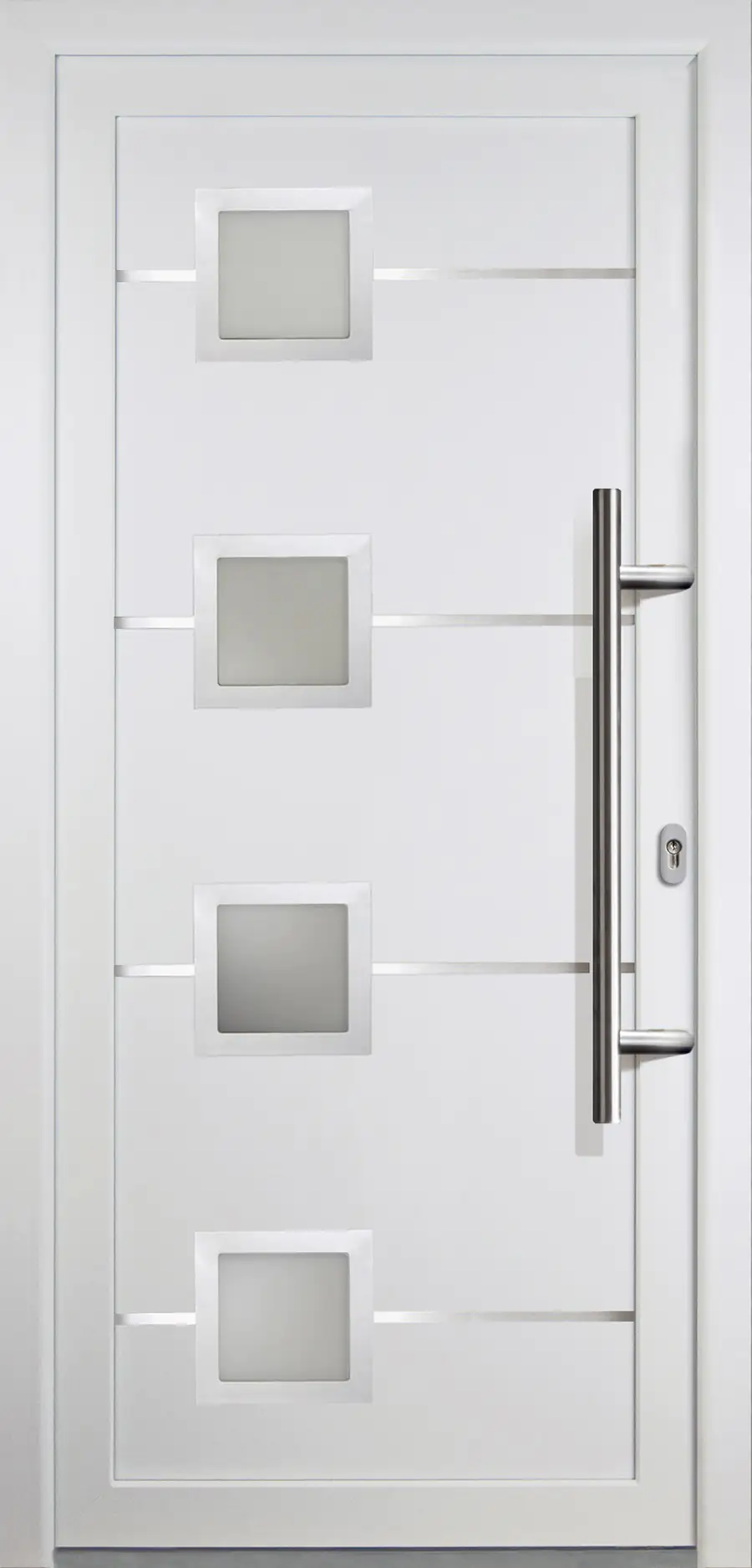 Meeth Haustür Signum Aluminium Modell 88 88 x 200 cm, DIN rechts, weiß
