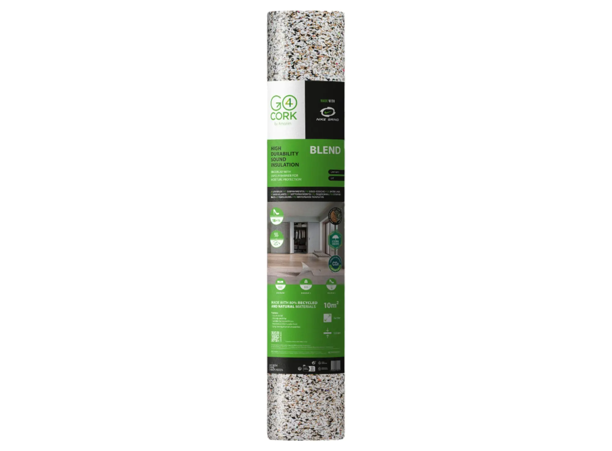 Go4Cork Trittschalldämmung 1,8 mm One 9 m²