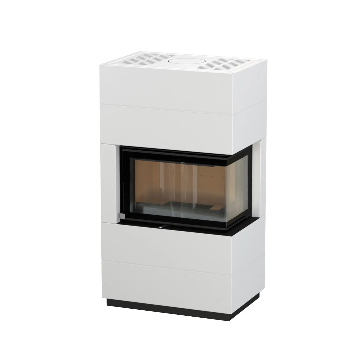 Thermia Kaminofen Integra Plus Line Stahl weiß rechts 8 kW