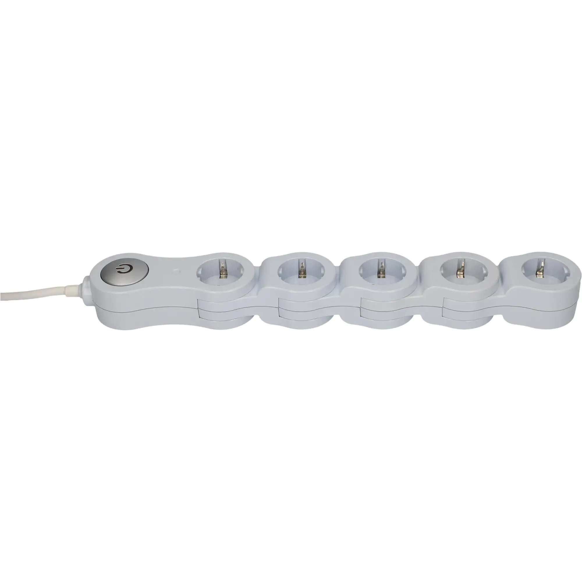 Unitec Steckdosenleiste 5-fach 1,4m flexibel, weiß