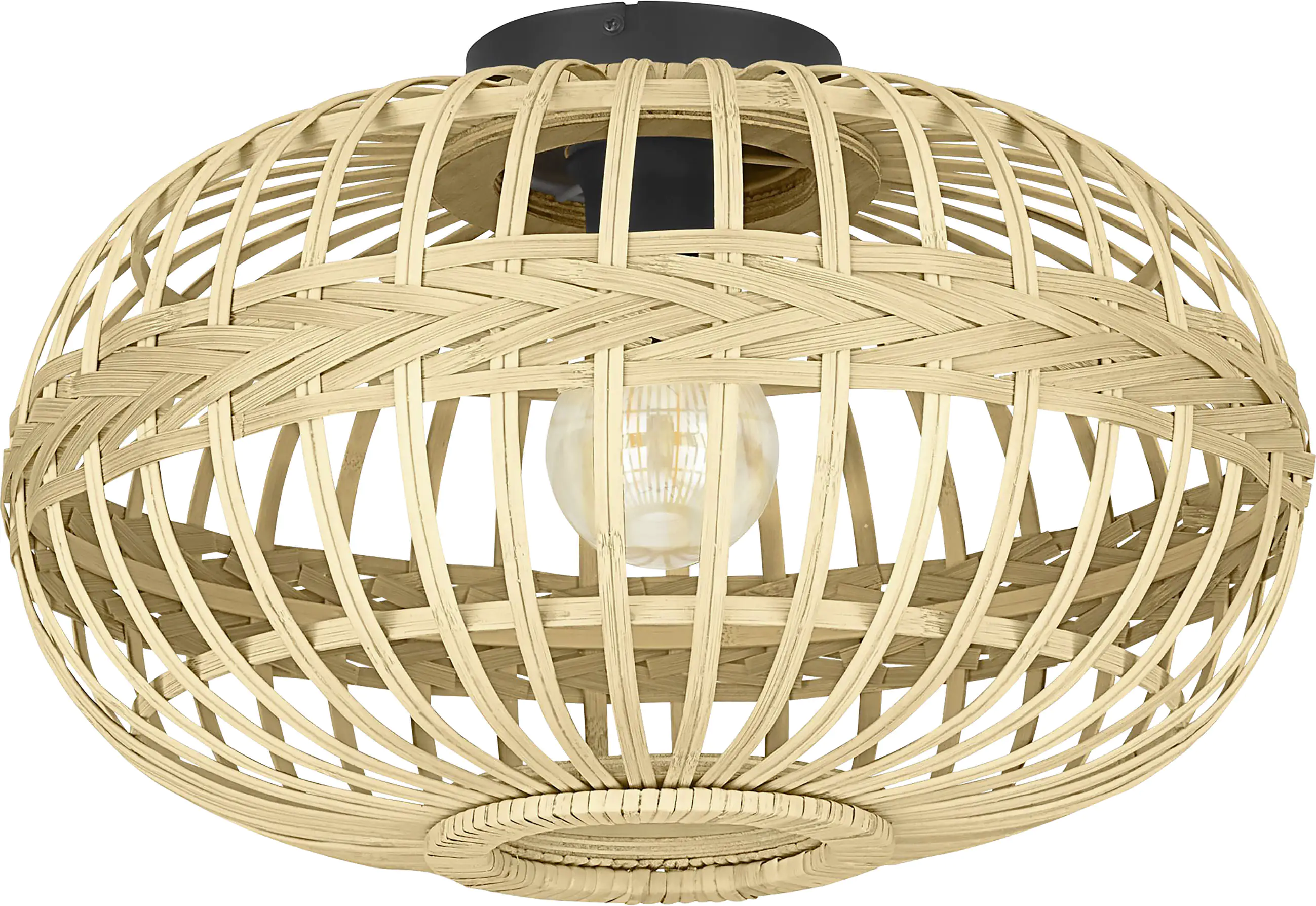 Eglo Deckenleuchte Amsfield natur Ø 45 cm E27
