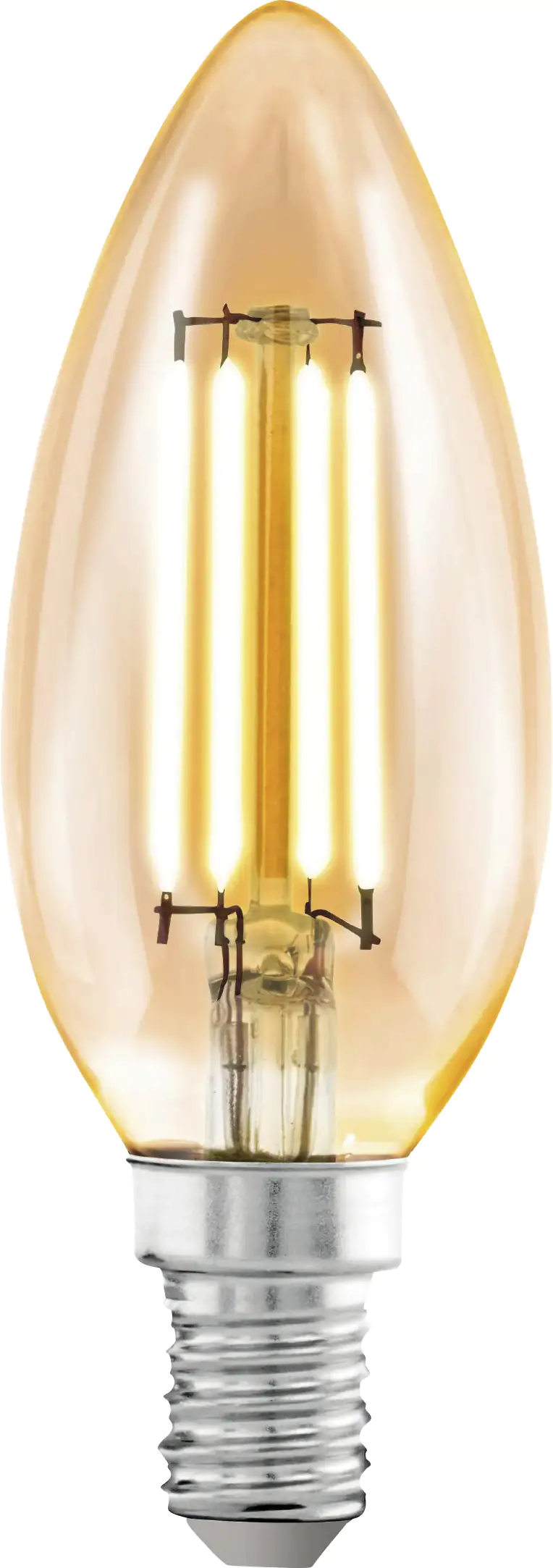 Eglo LED Leuchtmittel C35 E14 Kerzenform 4 W warmweiß amber