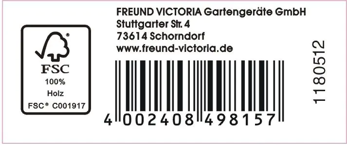 Freund Victoria Gärtnerspaten 27 x 17,5 cm
