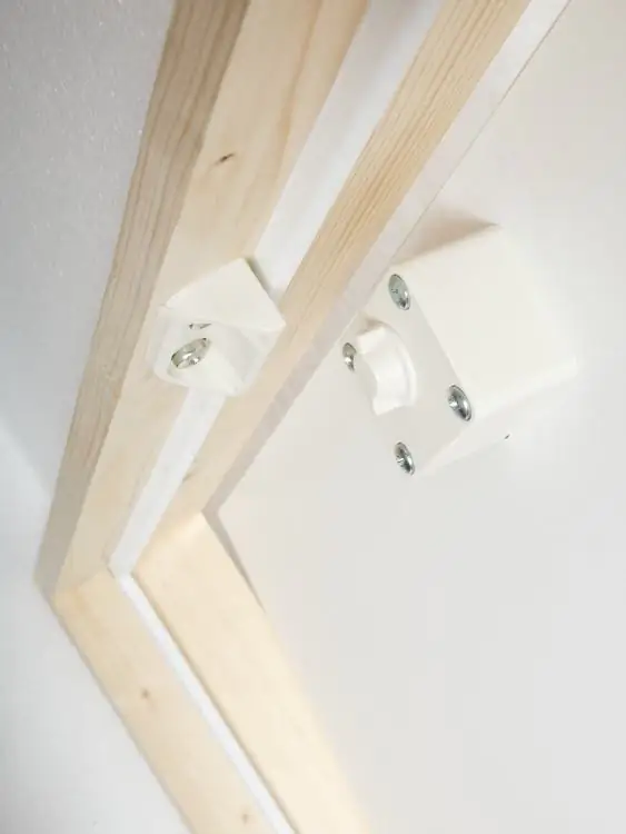 Dolle Kniestocktür Massivholzrahmen, weiß, 78 x 54 x 11,5 cm