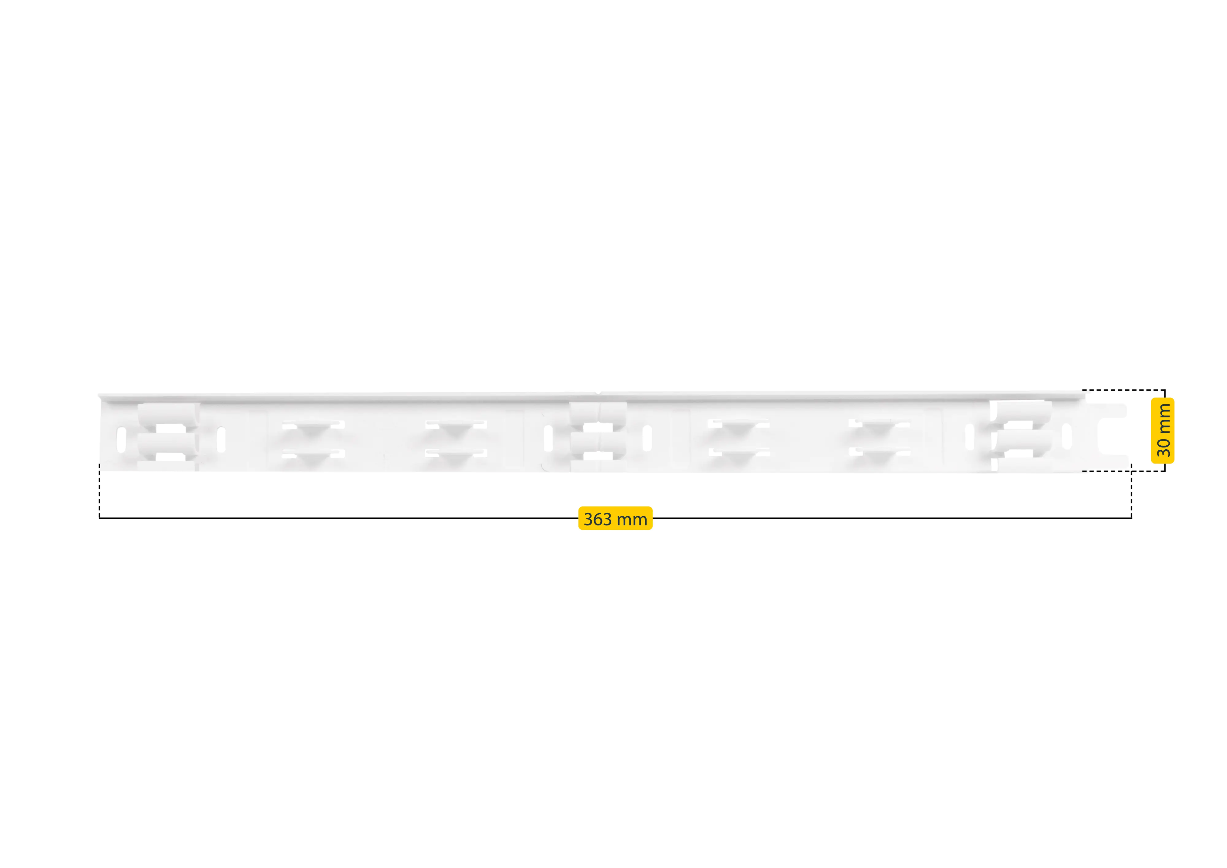Schellenberg Kabelkanal System M weiß 210 cm Erweiterung