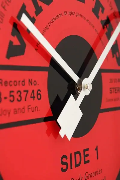 Nextime Wanduhr Vinyl Tab Ø 43 cm
