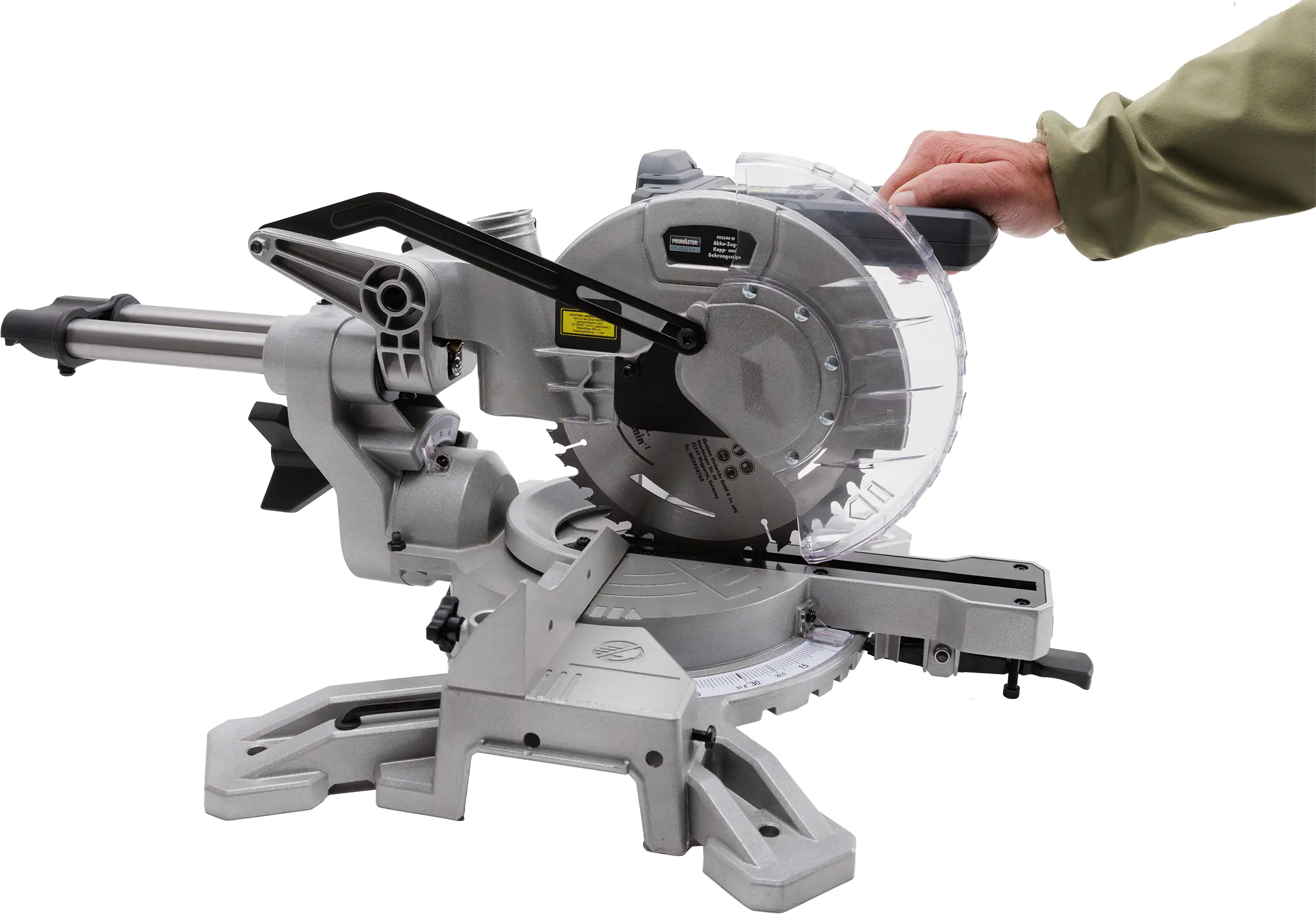 Primaster Pro Kapp- Zug- und Gehrungssäge Akku 40 V
