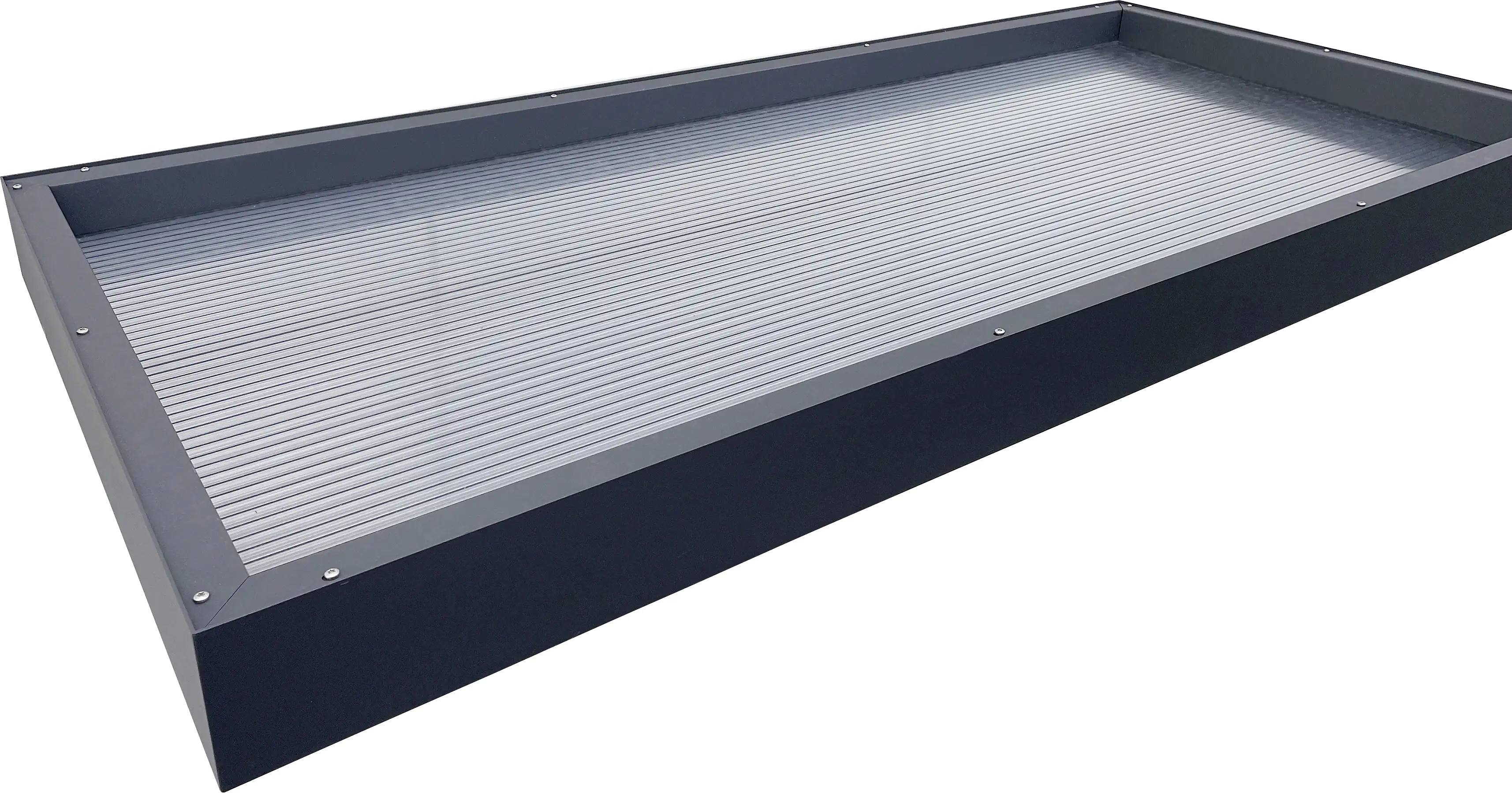 Gutta Vordach Rechteckvordach 200 x 90 x 12,5 cm anthrazit BS 3D-LINE