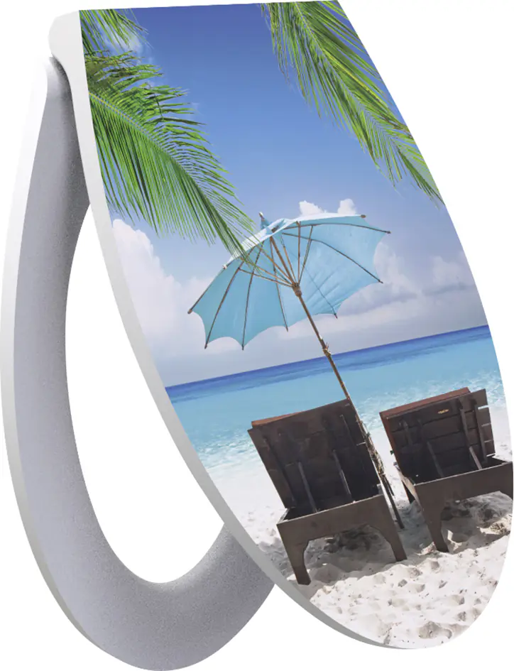 Duschwell Duroplast WC-Sitz Beach