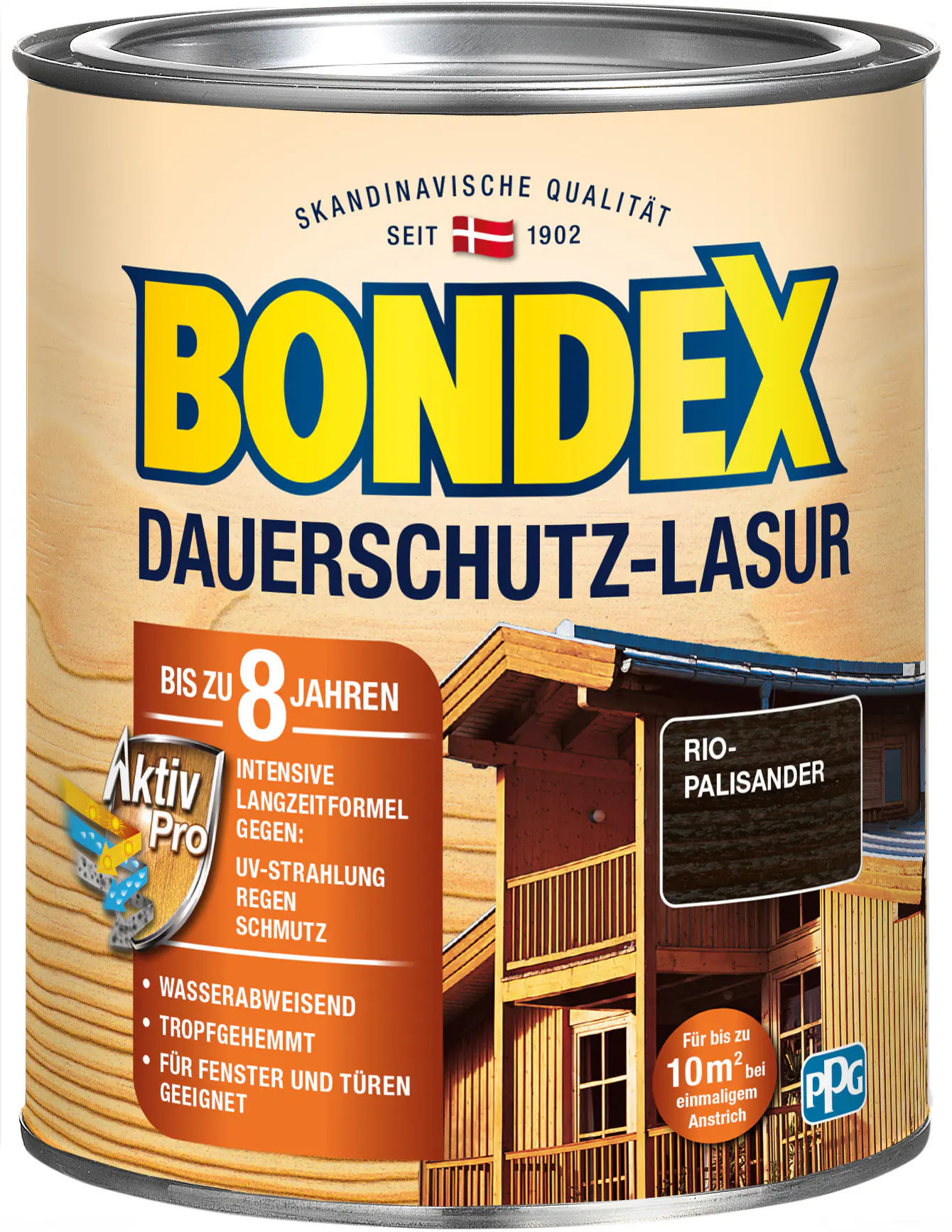 Bondex Dauerschutz Lasur 750 ml rio palisander