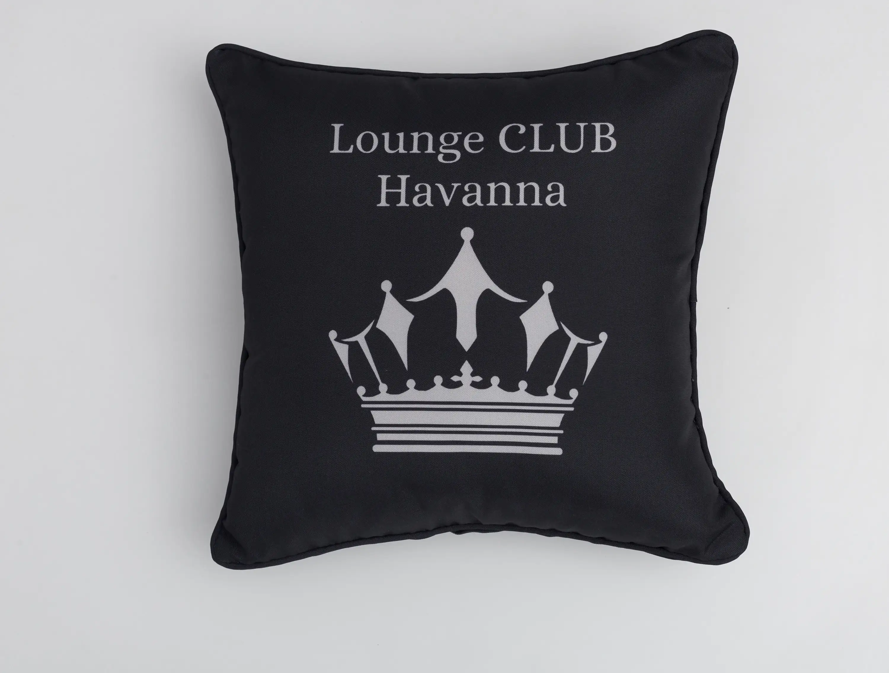 Primaster Kissen Lounge Club Havanna 45 x 45 cm, schwarz