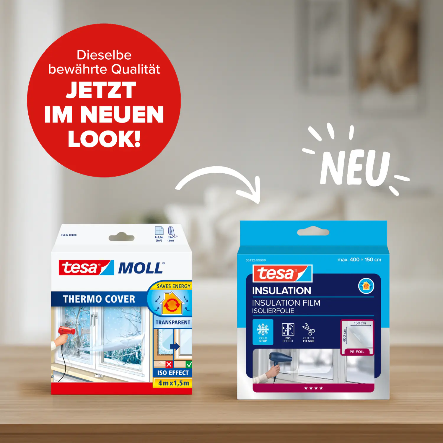 tesa Moll Fenster-IsolierfolieThermo Cover 4 x 1,5 m