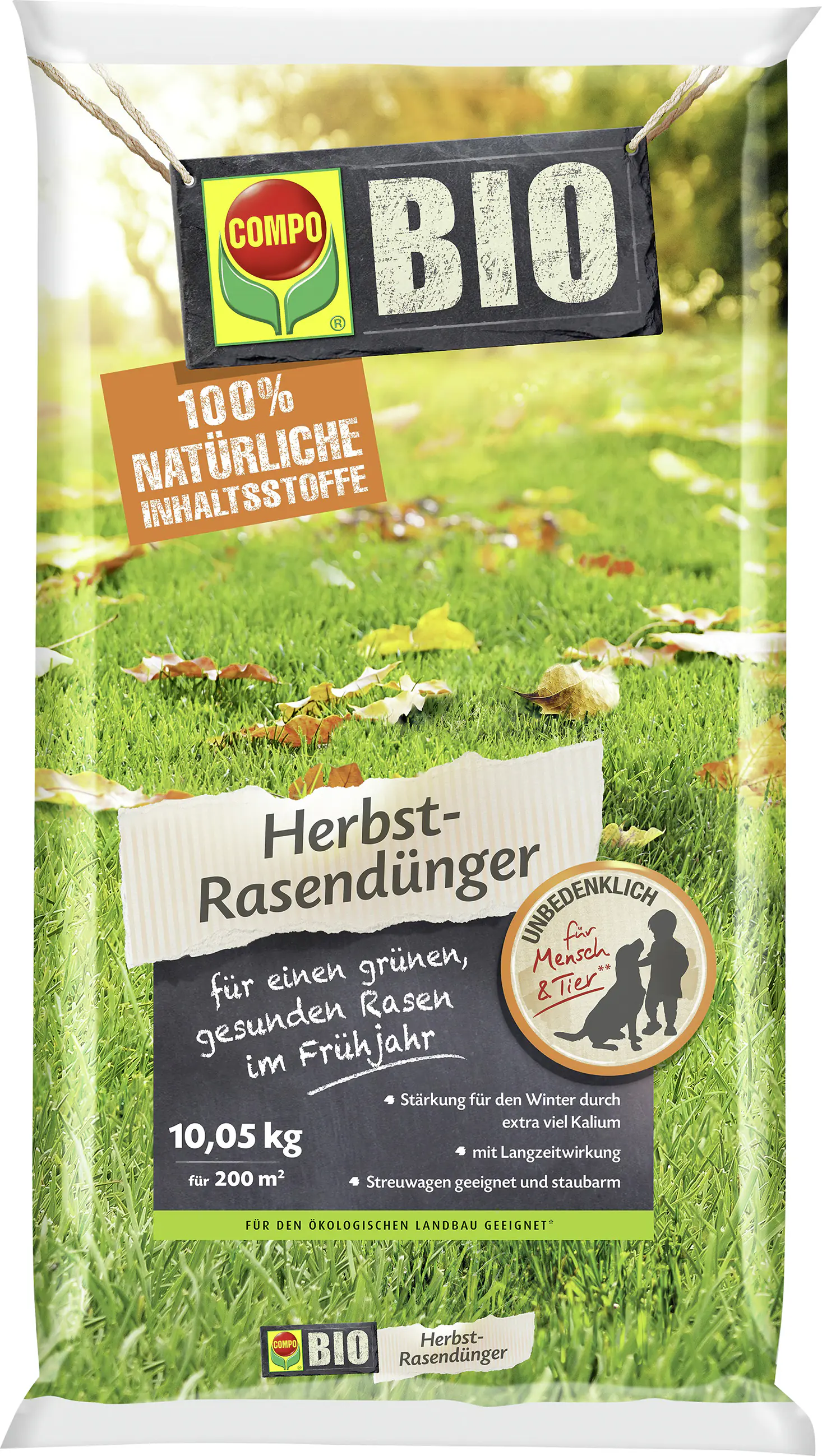 Compo Bio Herbst-Rasendünger 10 kg
