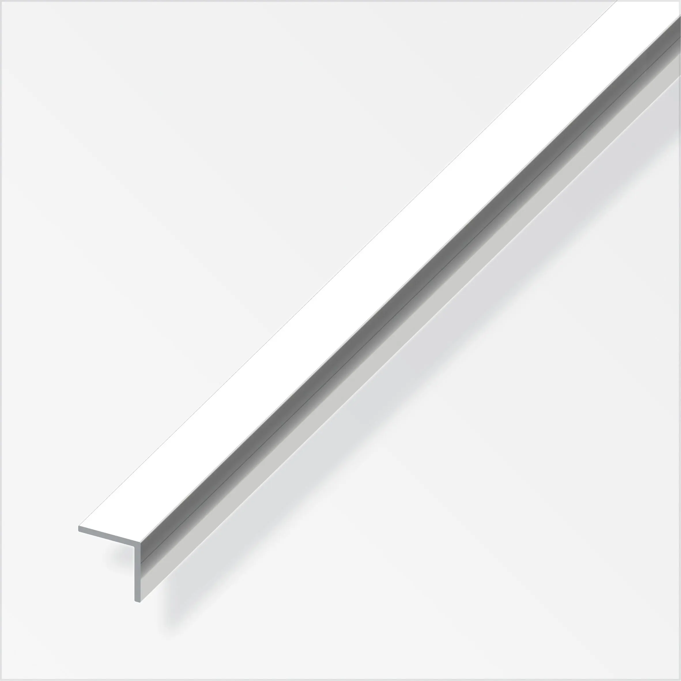 alfer Winkel 1 m, 10 x 10 mm Aluminium eloxiert poliert Chromoptik