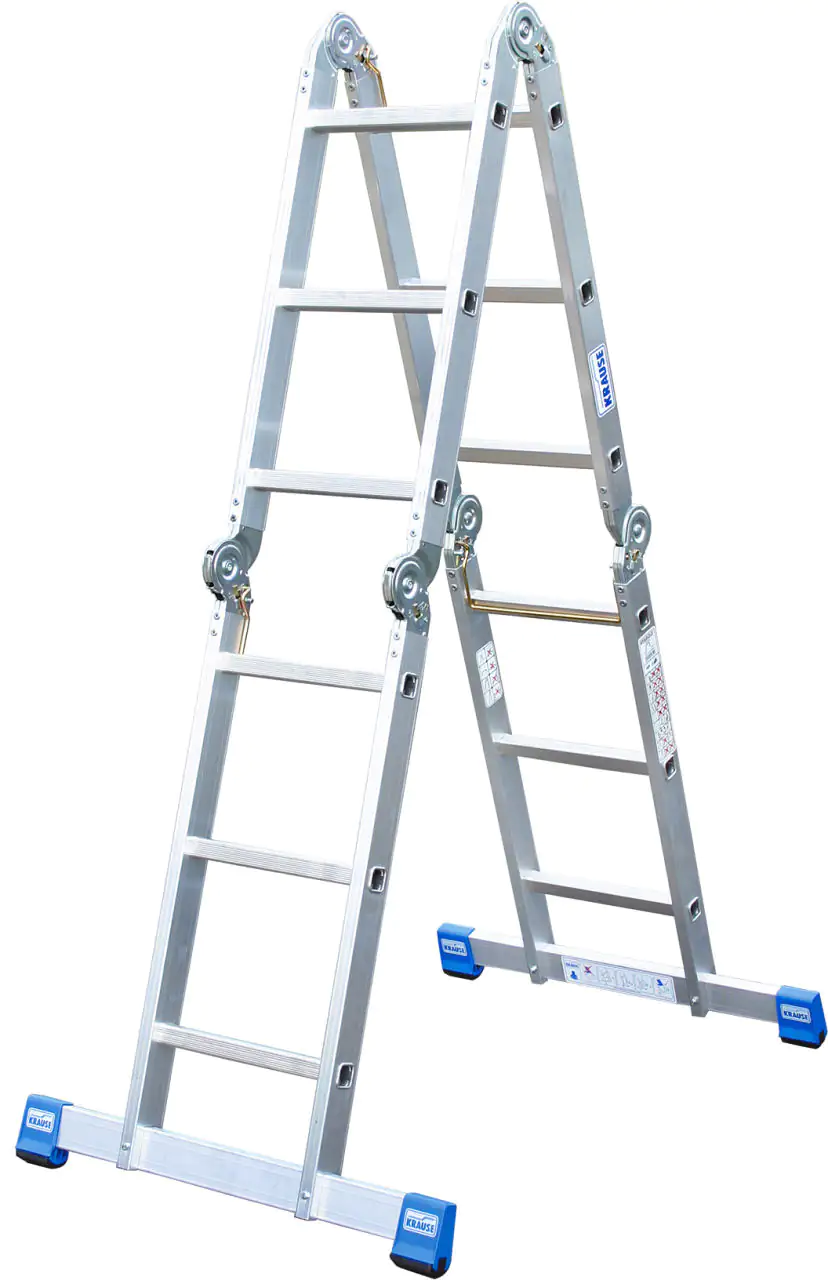 Krause Aluminium-Gelenkleiter STABILO + Multiboard 4,40 m