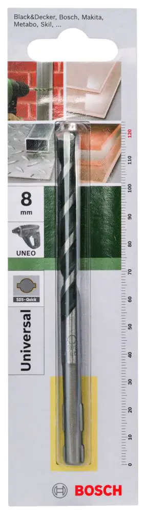 Bosch Mehrzweckbohrer Ø 8 mm, 120 mm, SDS Quick