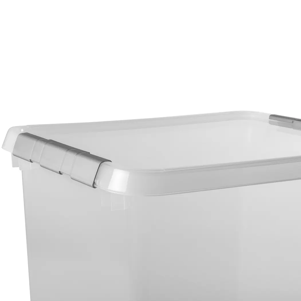 Sunware Aufbewahrungsbox Comfort-Line mit Deckel 50 x 40 cm 52 L transparent 3er Set