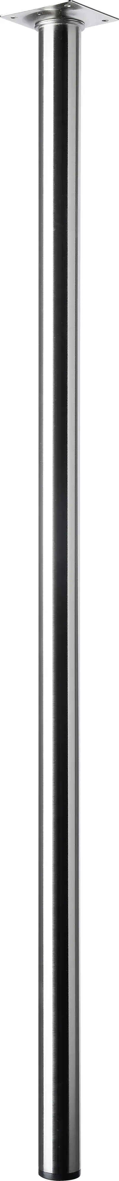 Hettich Tischbein 3,0 x 80 cm Edelstahl-Optik - 1 Stück