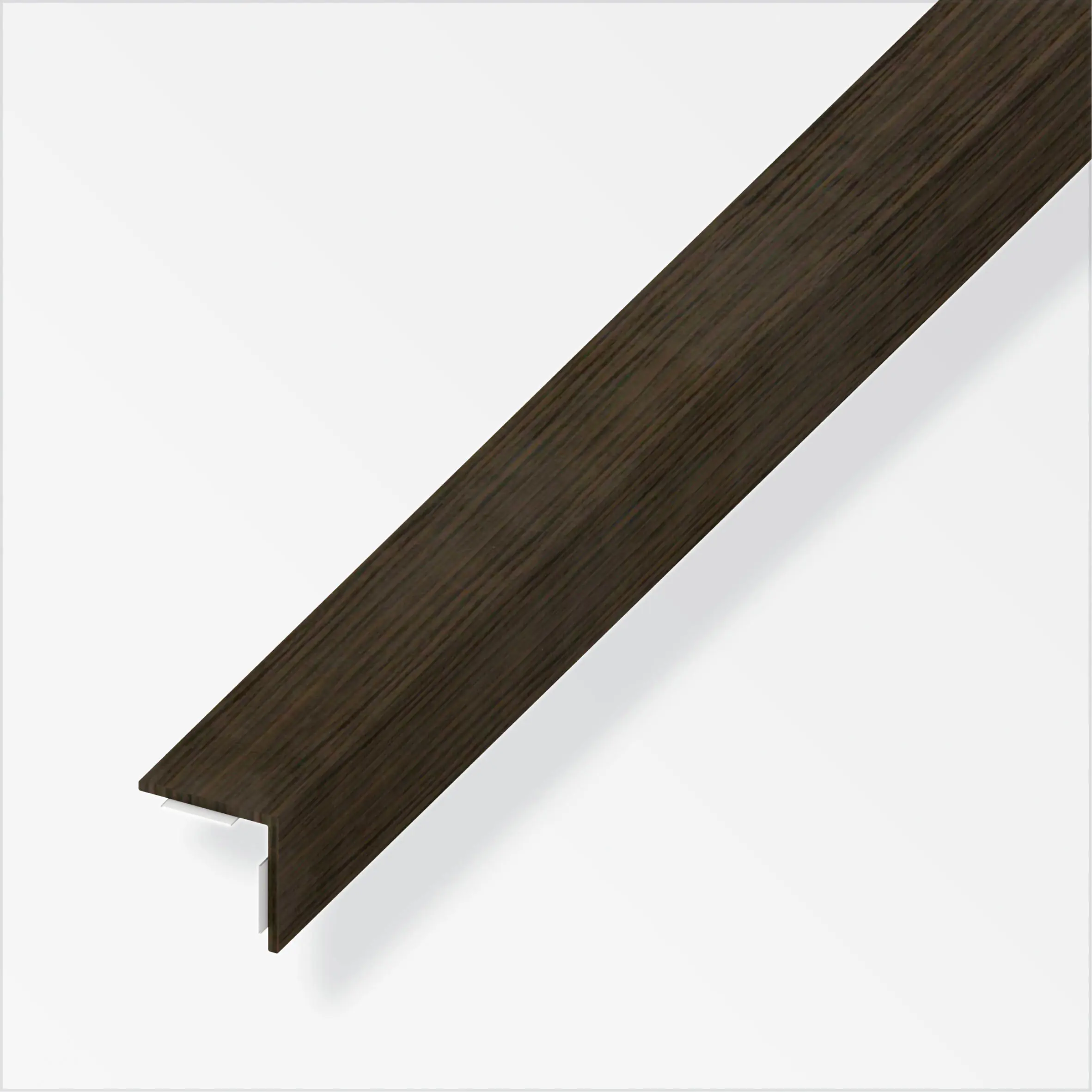 alfer Winkel 2.5 m, 30 x 30 mm PVC (Kunststoff) glatt wenge