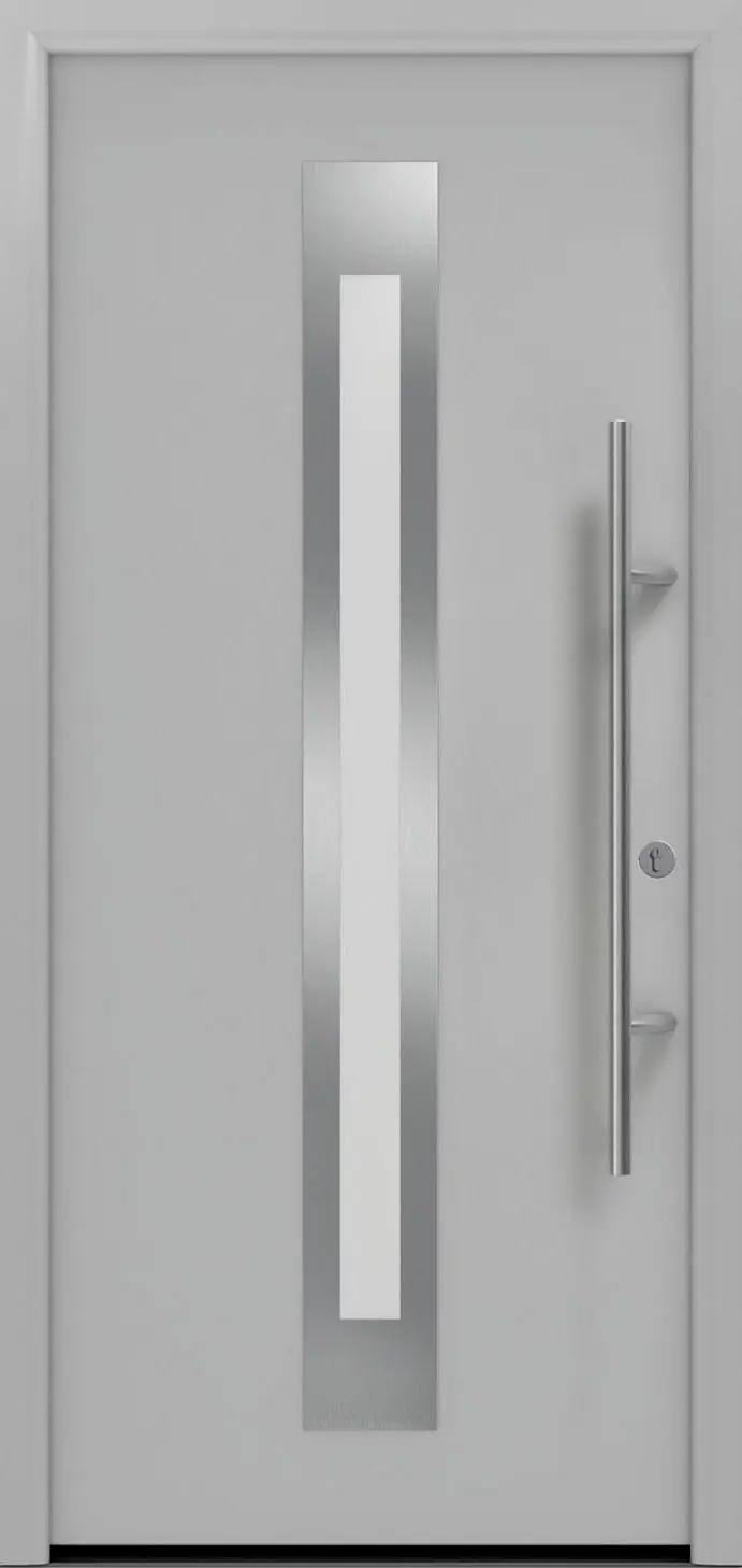 EcoStar Haustür ISOPRO Secur IPS 770S RC2 weißaluminium 110 x 210 cm