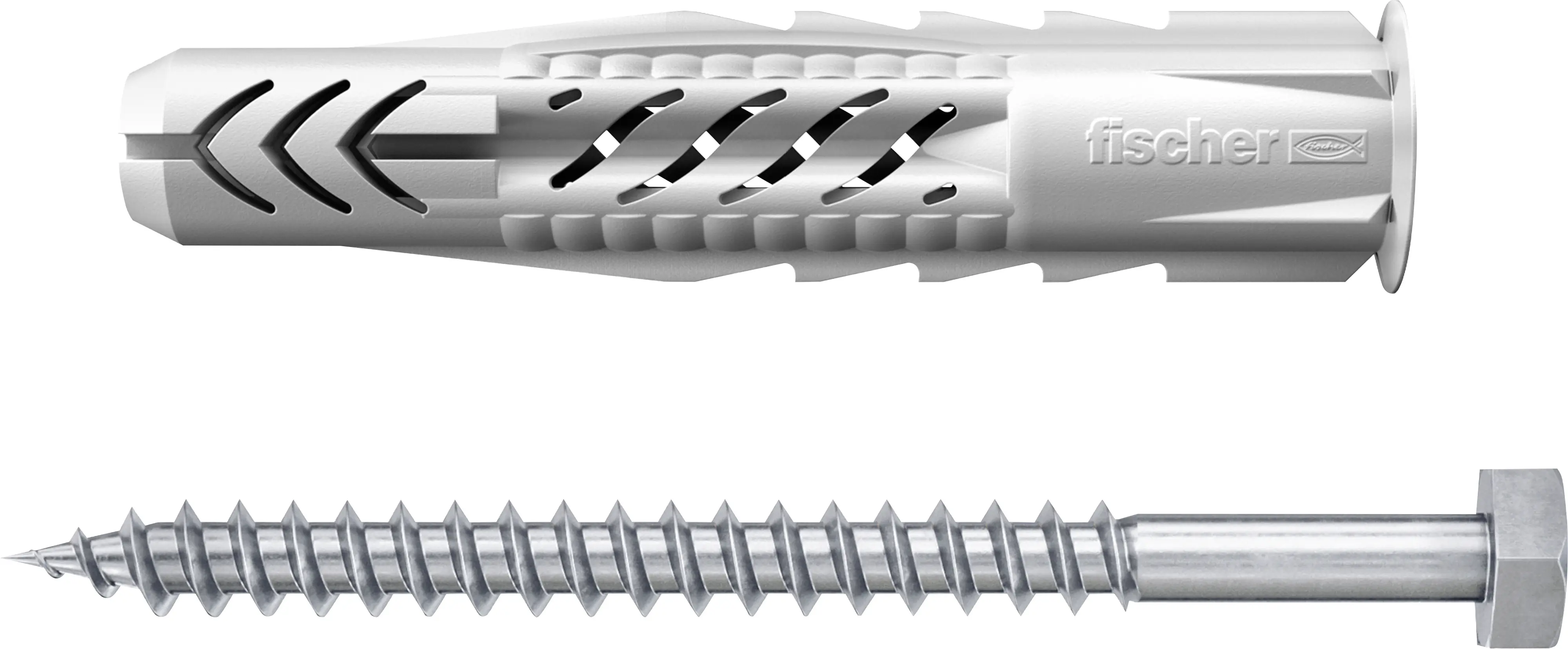 Fischer Universaldübel UX Green R S 10 x 60 mm mit Rand & Schraube - 4 Stück