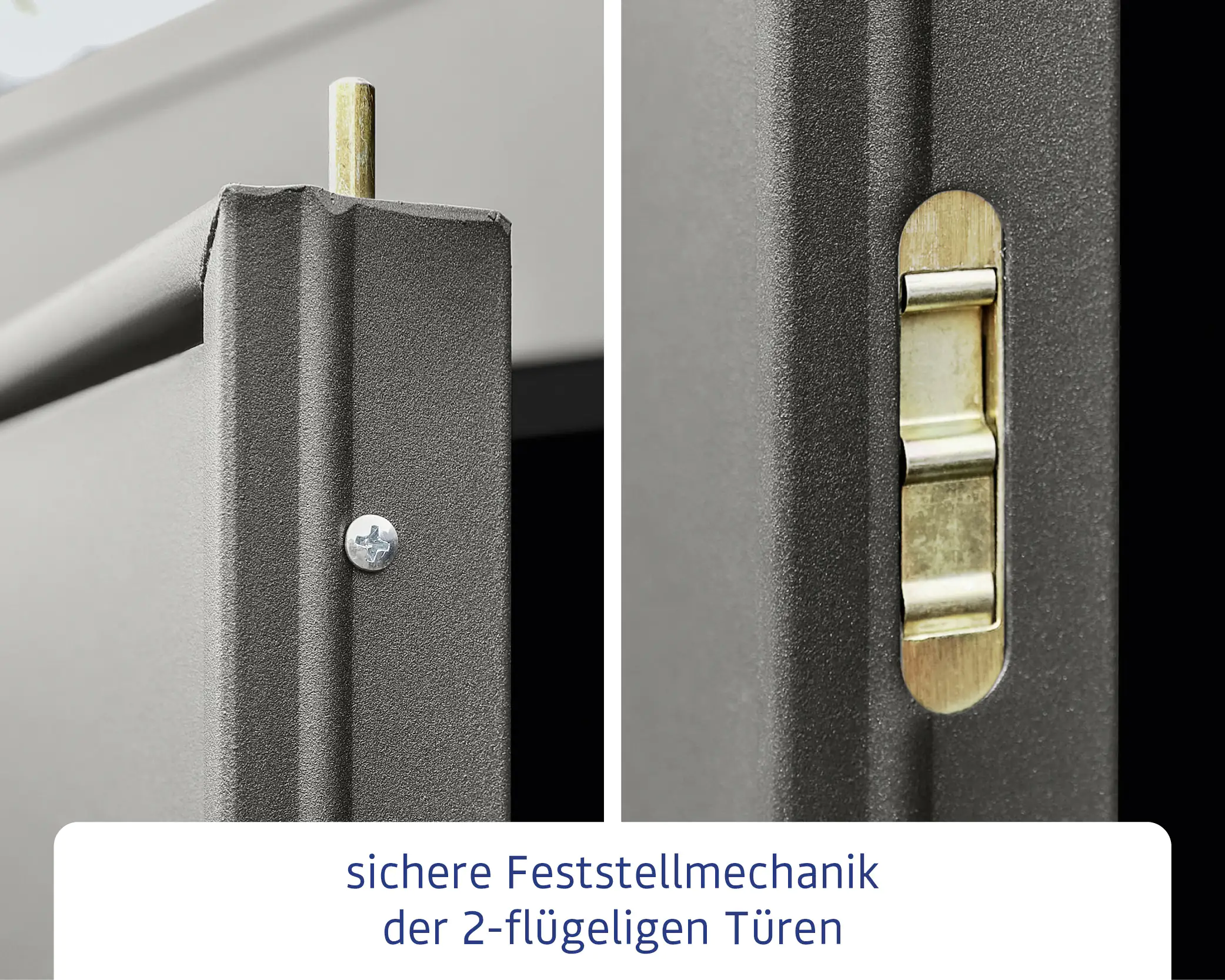 EcoStar Gerätehaus Elegant-P Typ 1 graualuminium 247,9 x 153 x 228,6 cm