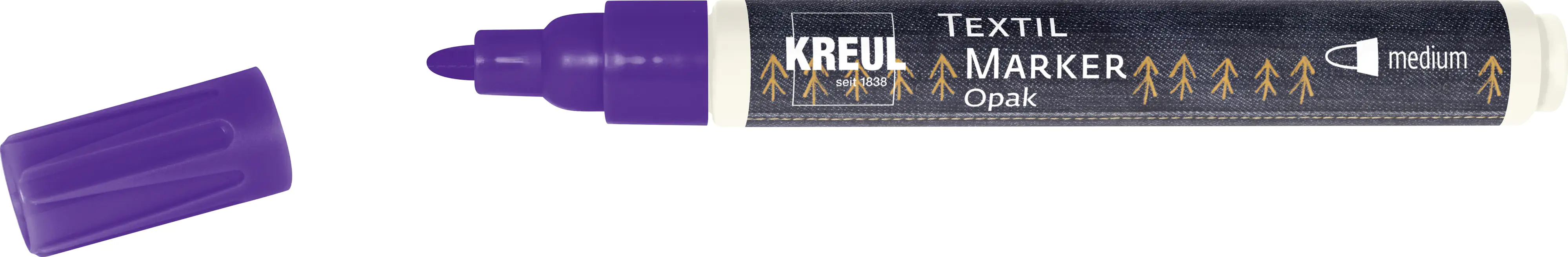 Kreul Javana texi mäx Opak Stoffmalfarbe für helle & dunkle Stoffe Violett